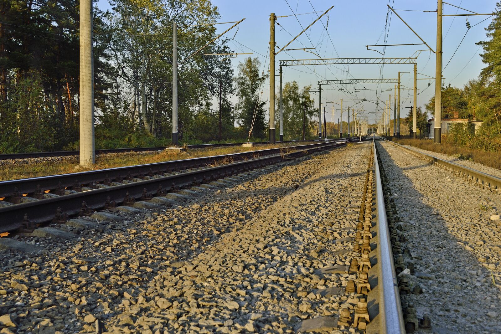 Nikon D3100 sample photo. Railway, rails, train photography