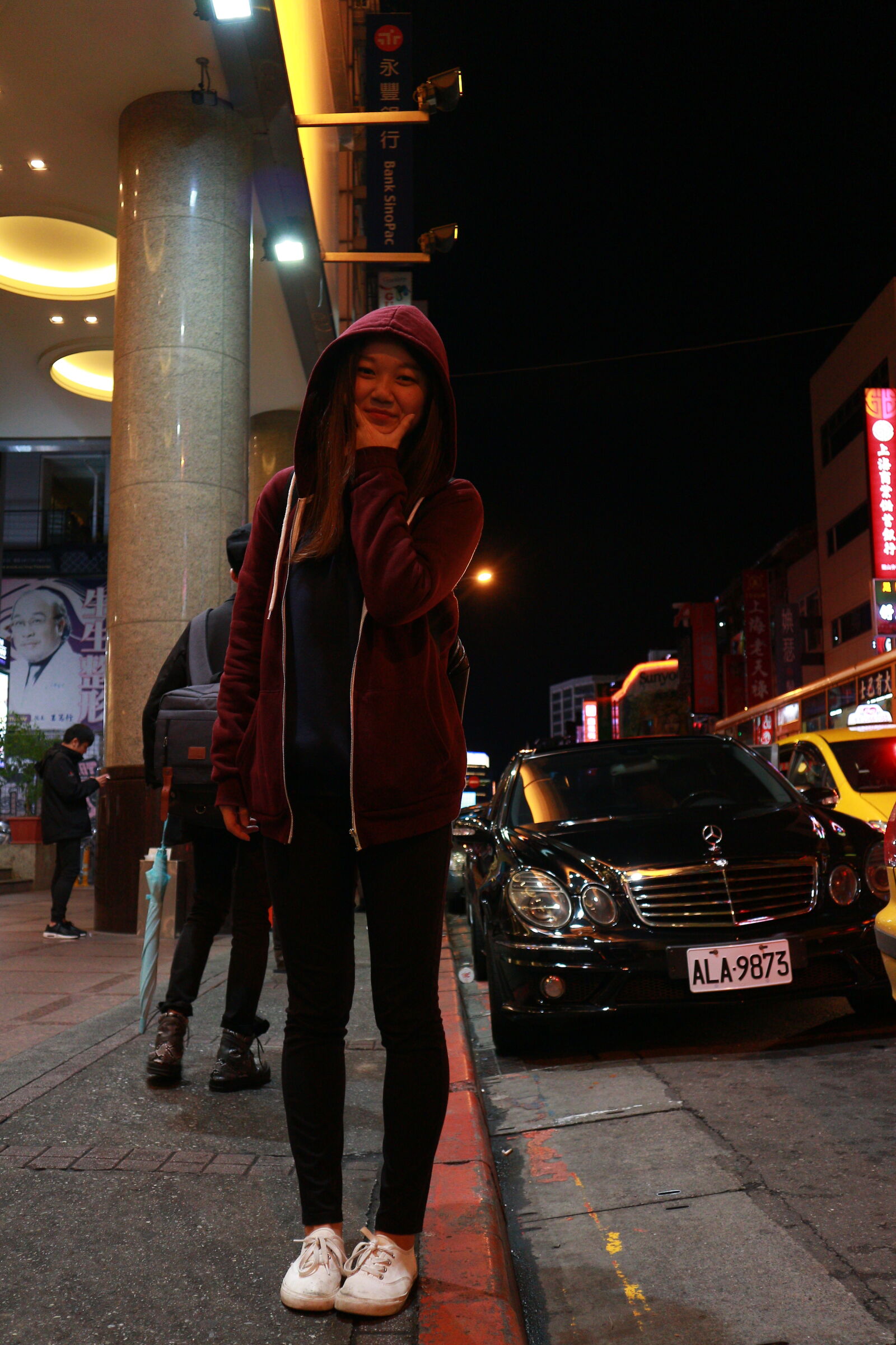 Canon EOS M sample photo. Young, woman, with, umbrella photography