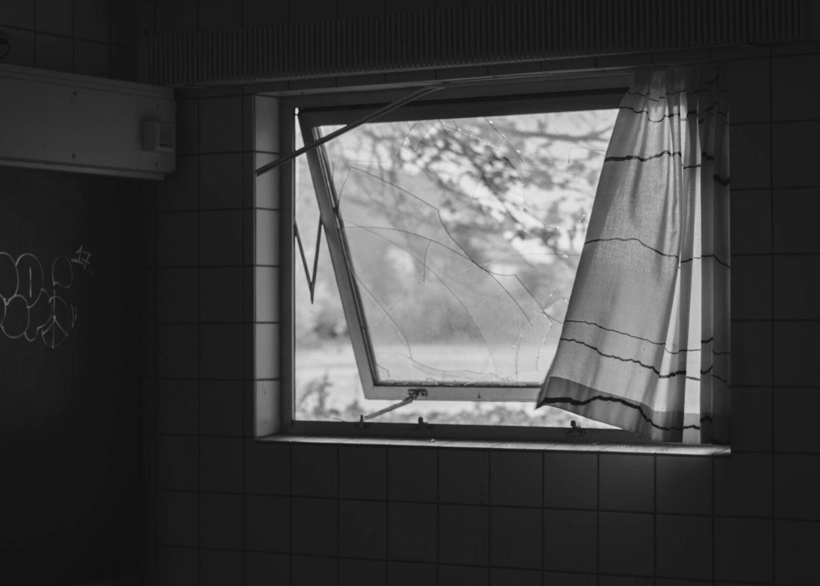 Nikon D3200 sample photo. Window, mood, fog photography