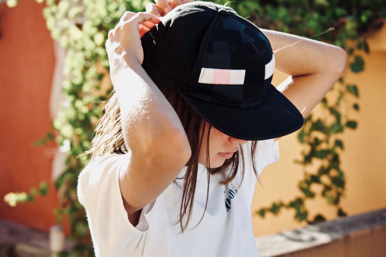 Canon EOS M sample photo. Girl, hat, cap photography