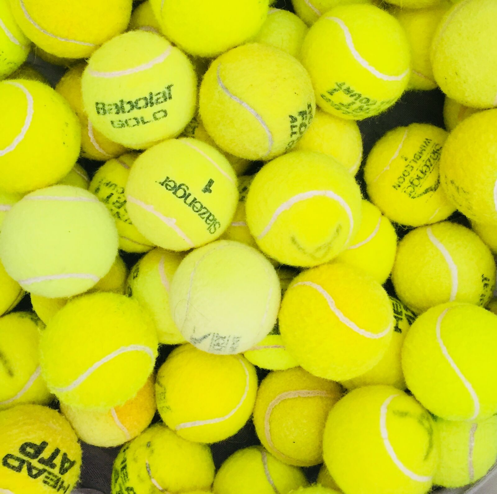 Apple iPhone 6 sample photo. Tennis, balls, yellow photography