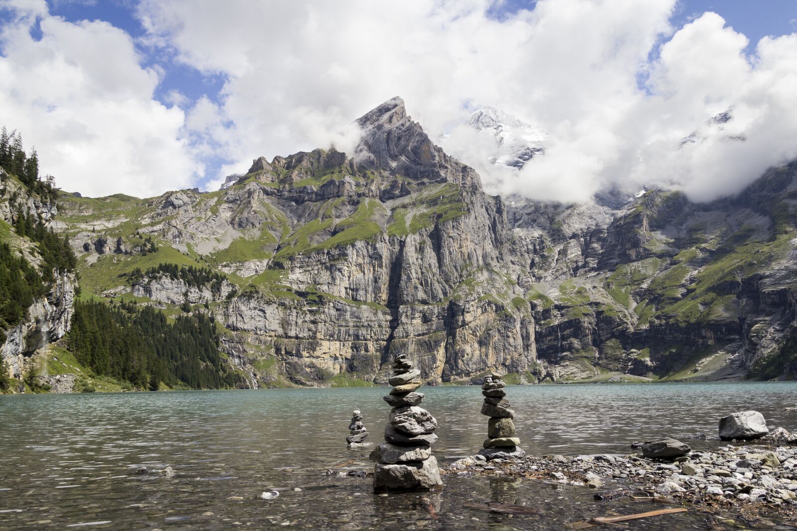 Canon EOS 600D (Rebel EOS T3i / EOS Kiss X5) sample photo. Oeschinensee, lake, mountain photography