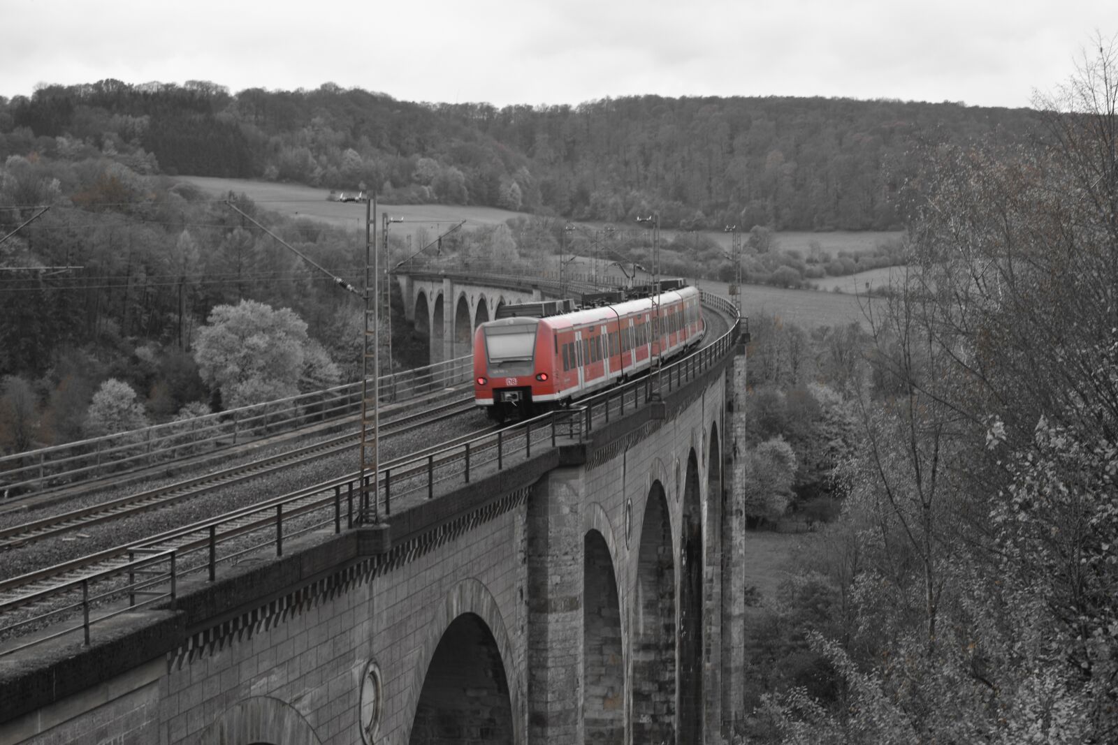 Nikon D3500 sample photo. Altenbeken, train, panorama photography
