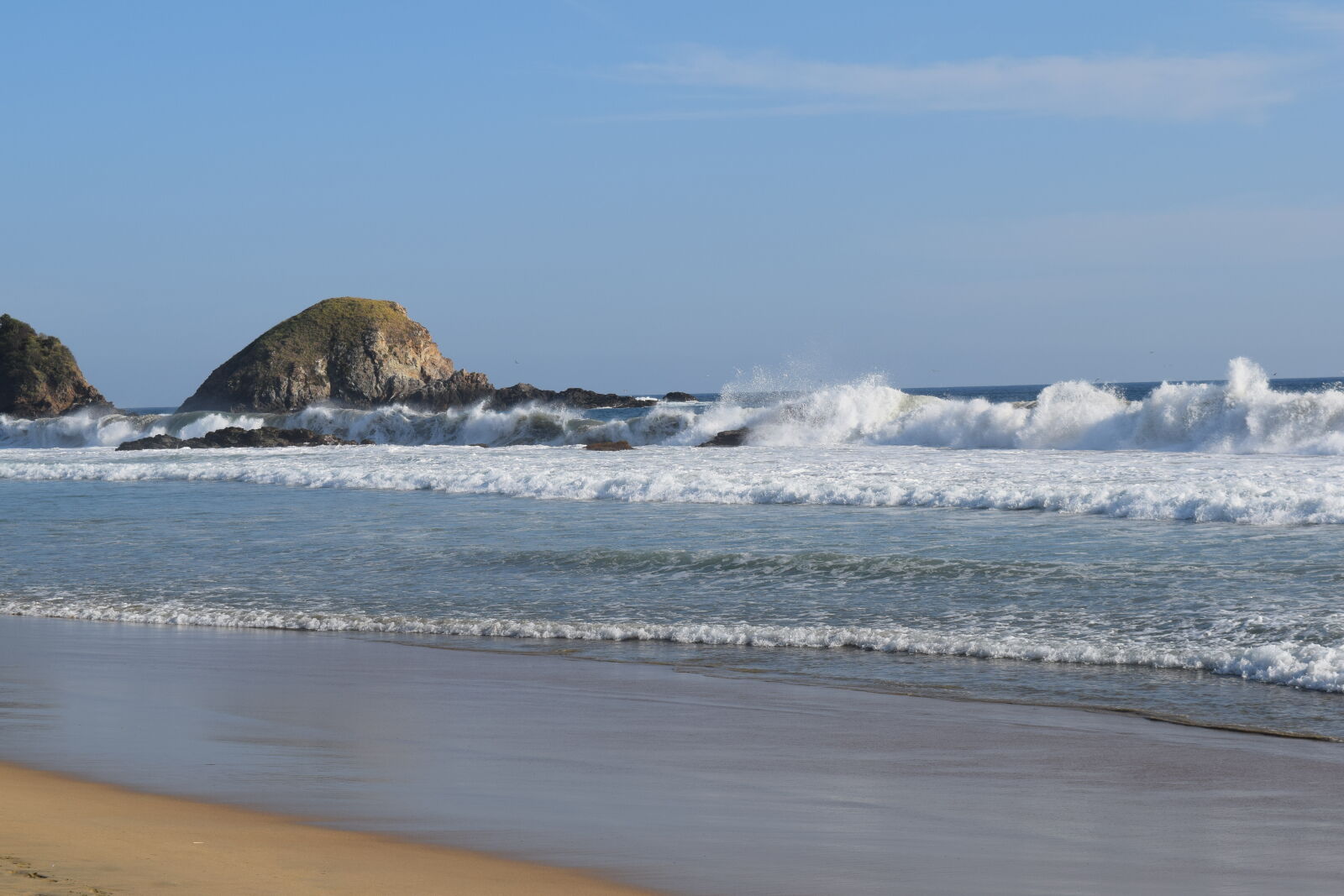 Nikon D3300 sample photo. Beach, golden, sunset, huatulco photography