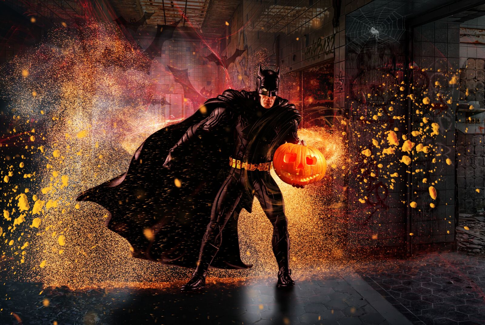 Sony a7 II sample photo. Halloween, bat, batman photography