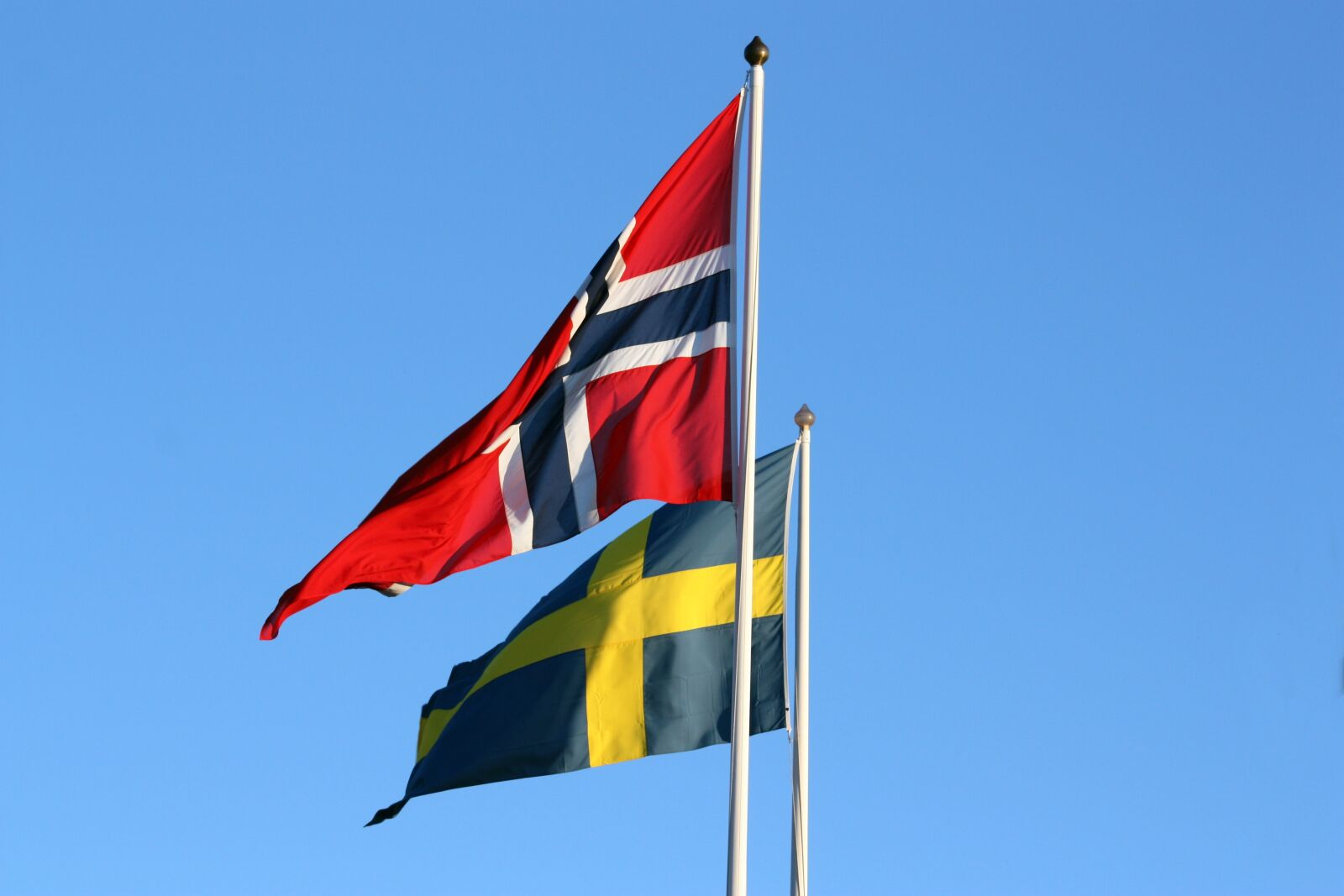 Canon EOS 450D (EOS Rebel XSi / EOS Kiss X2) sample photo. Flags, swedish, norwegian photography