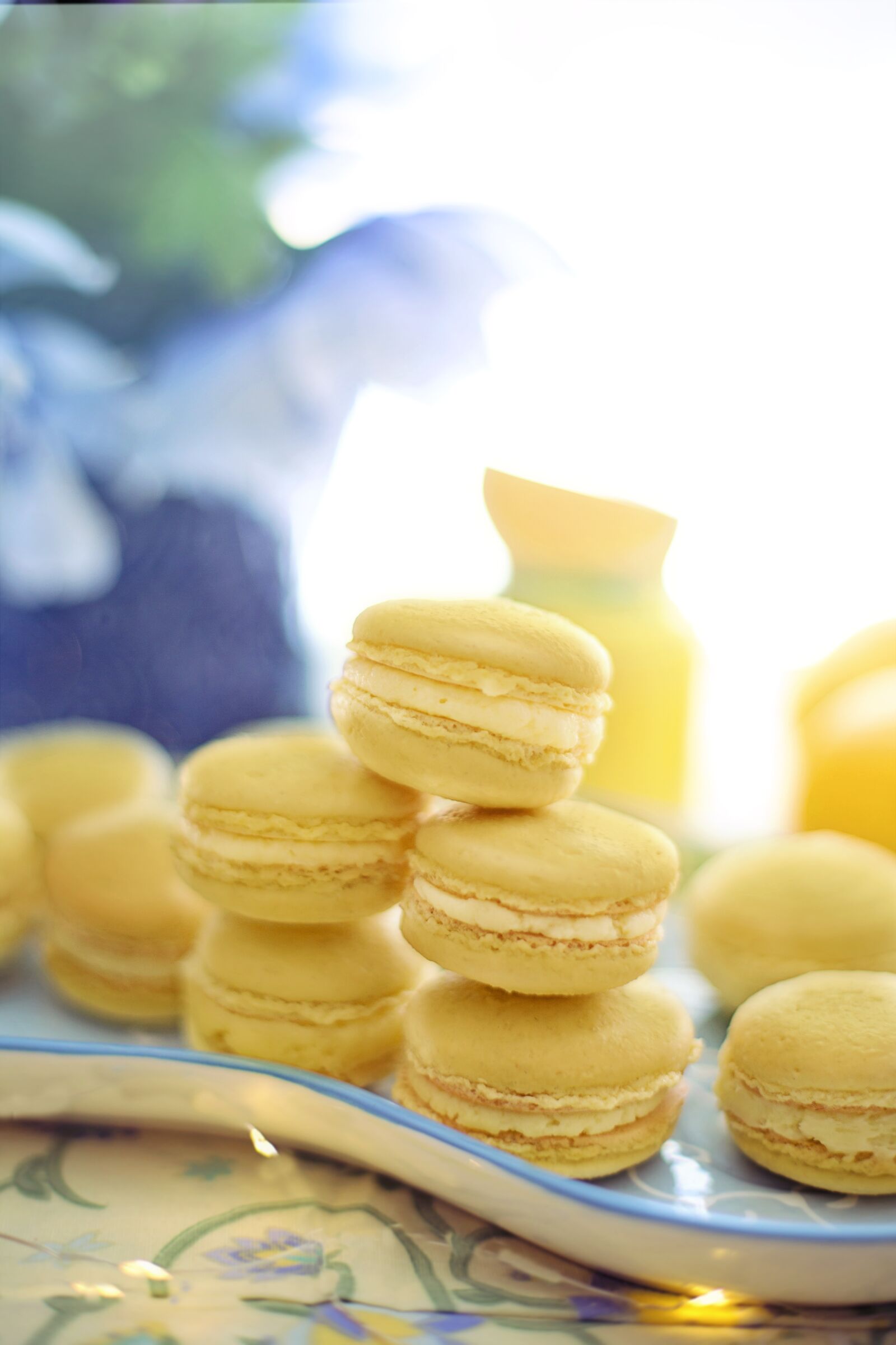 Canon EF 50mm F1.4 USM sample photo. Macarons, yellow, lemon photography