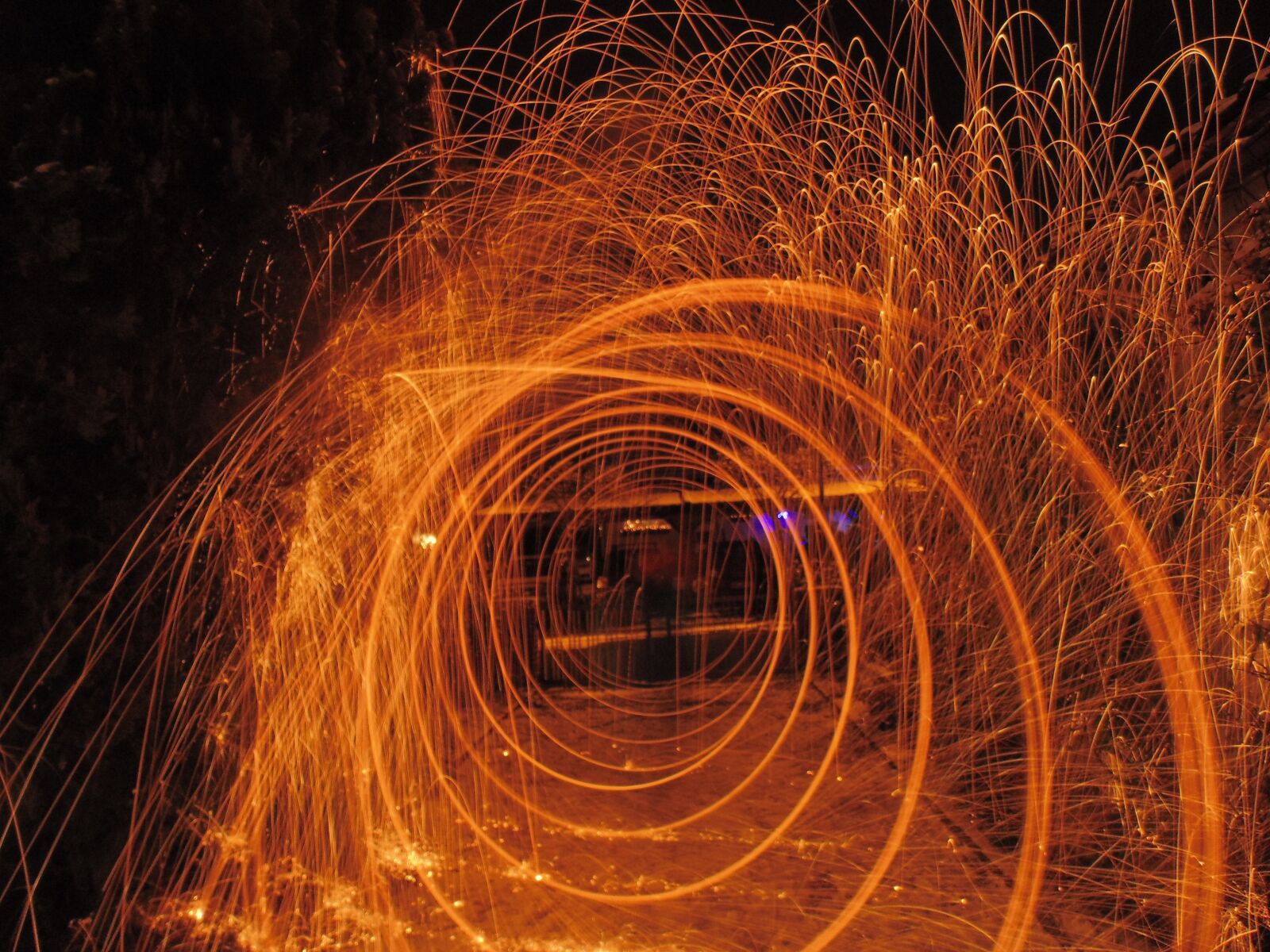 Sony Cyber-shot DSC-H200 sample photo. Long exposure, steel wool photography