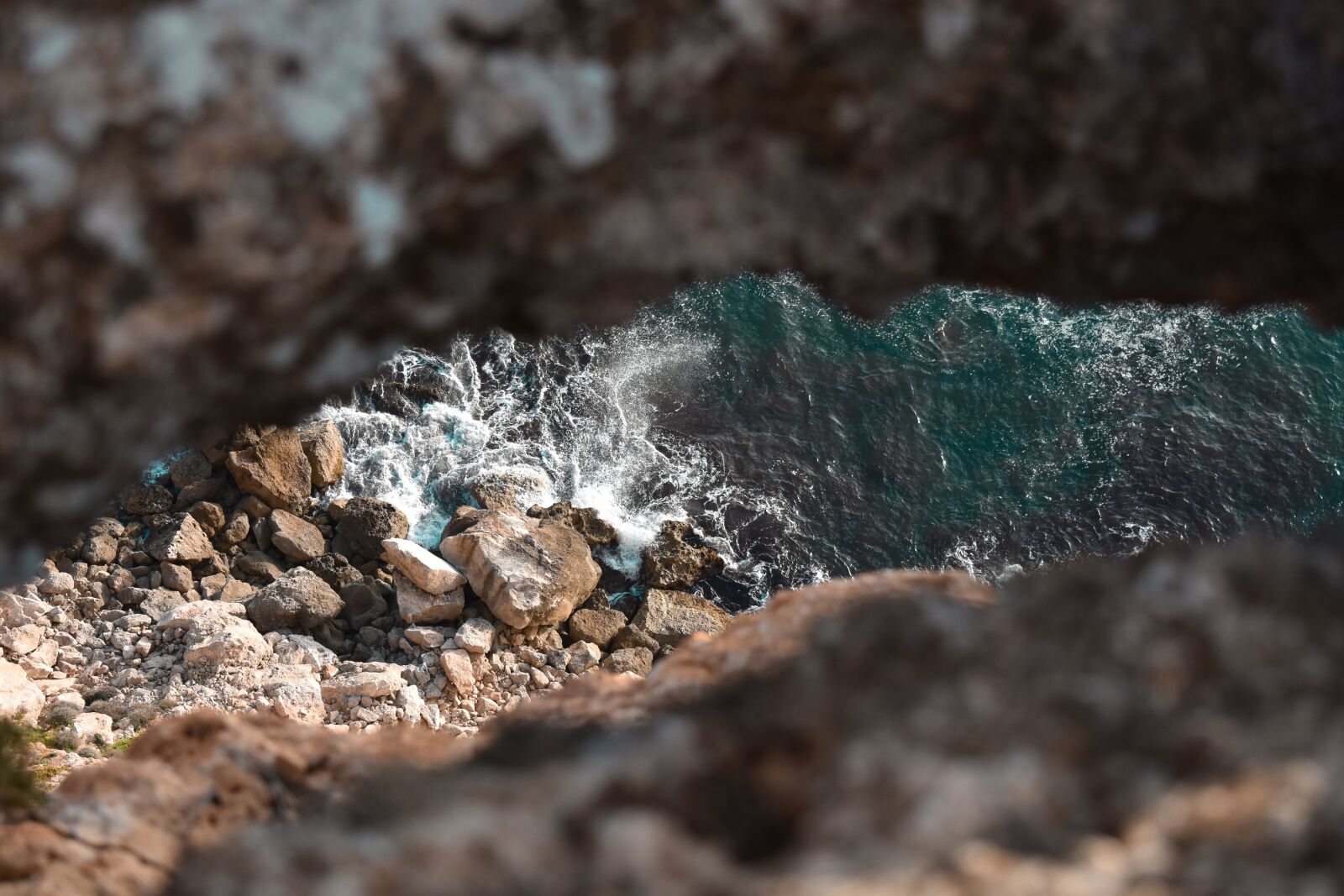 Nikon D3400 sample photo. Formentera, cliff, hole photography