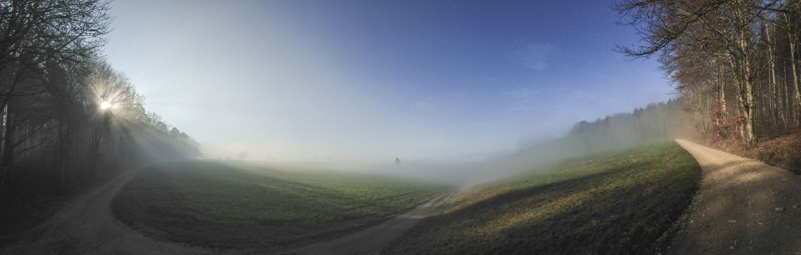 iPhone 5 back camera 4.12mm f/2.4 sample photo. Switzerland, panorama, fog photography