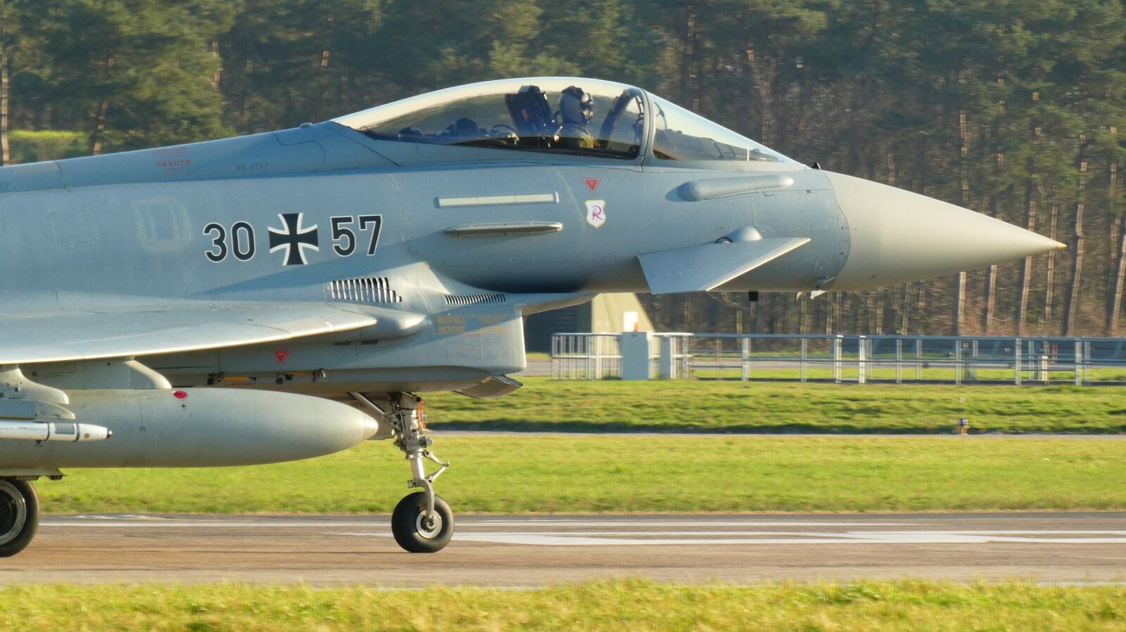 Panasonic DMC-TZ81 sample photo. Typhoon, bundeswehr, aircraft photography
