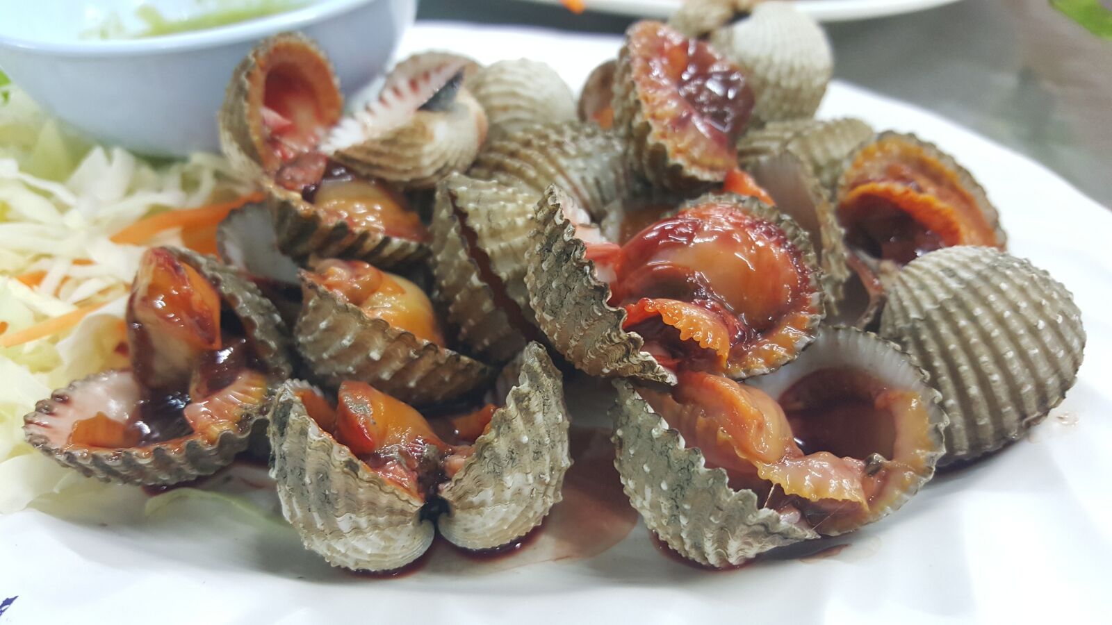 Samsung Galaxy Note5 sample photo. Seafood, scallop, spicy photography