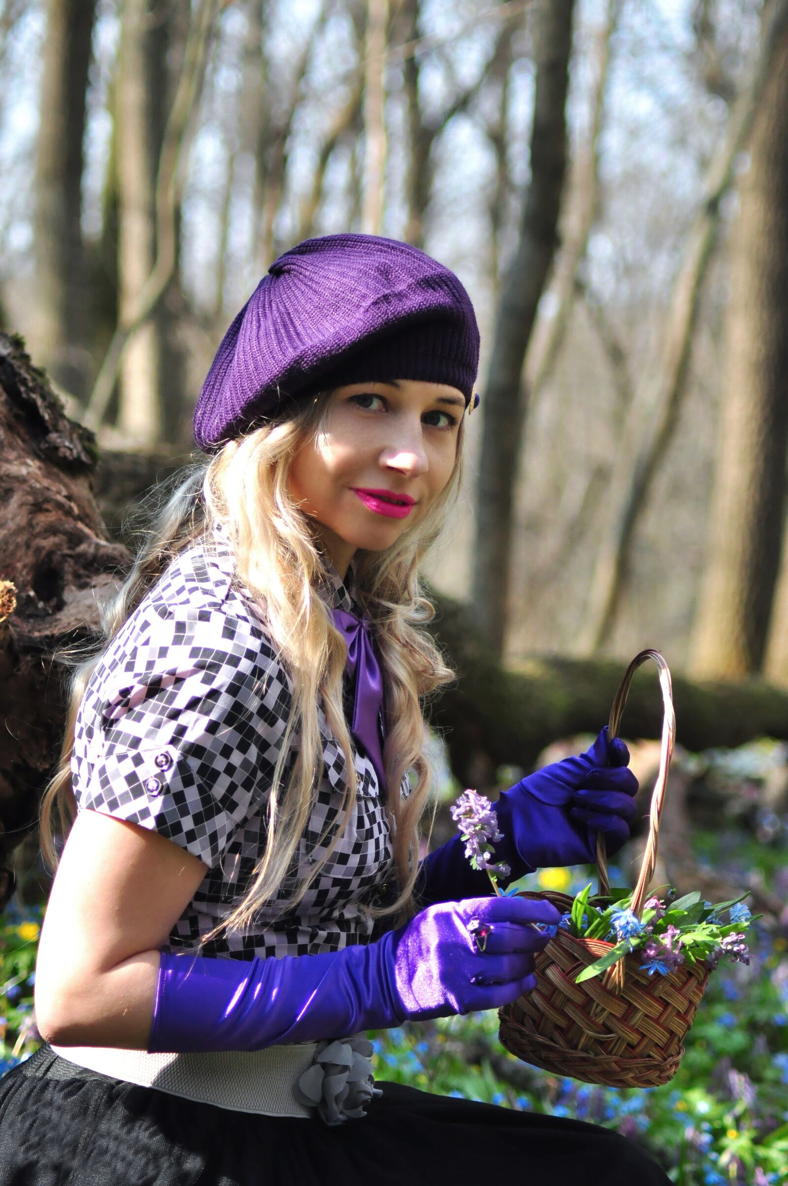 Nikon D90 sample photo. Forest, woman, spring photography
