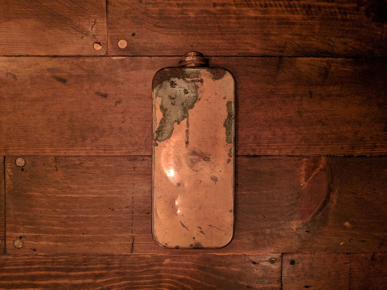 Google Nexus 6P sample photo. Oil can, copper, rust photography