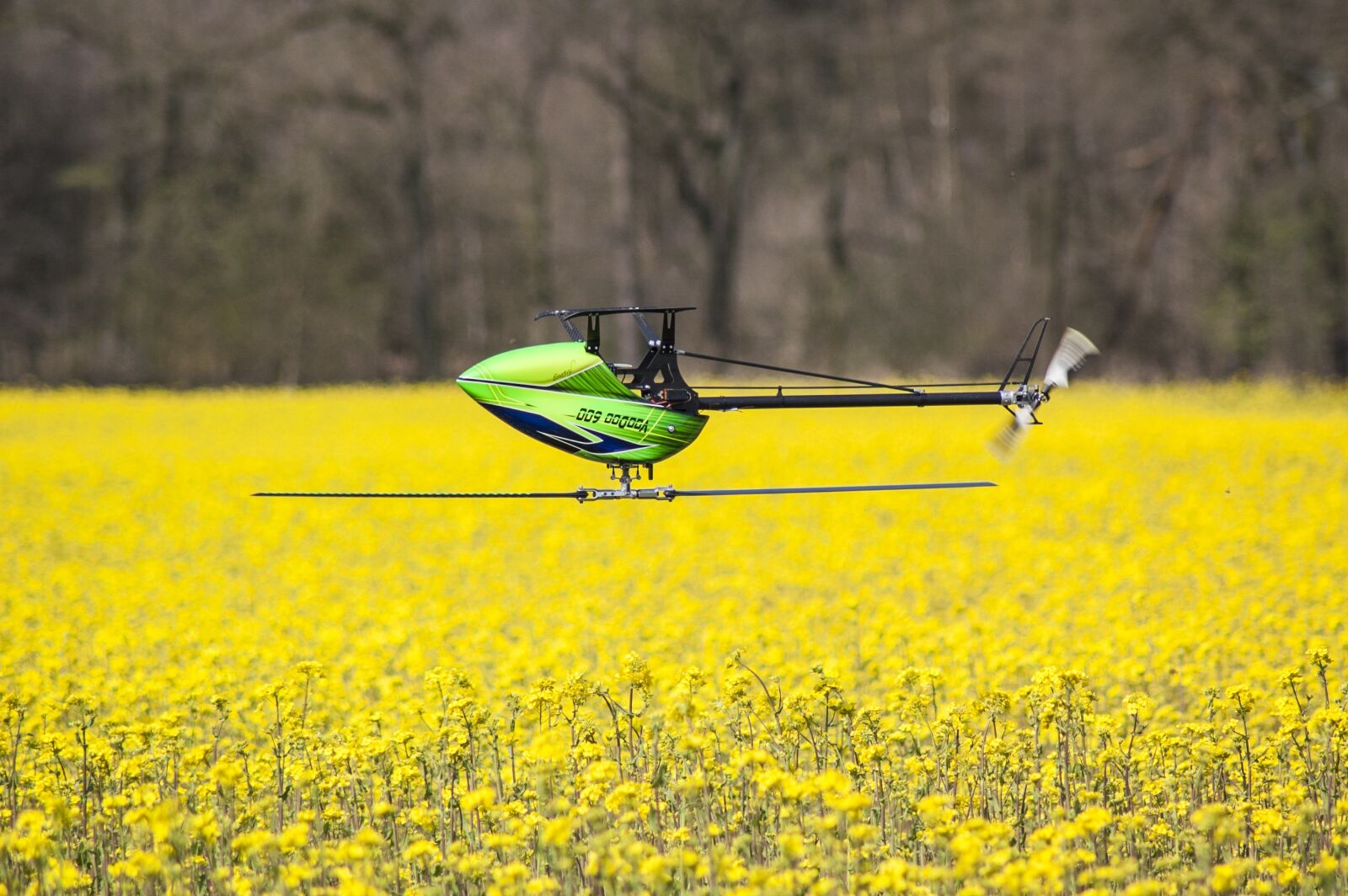 Nikon D40 sample photo. Model helicopter, voodoo 600, cornfield photography