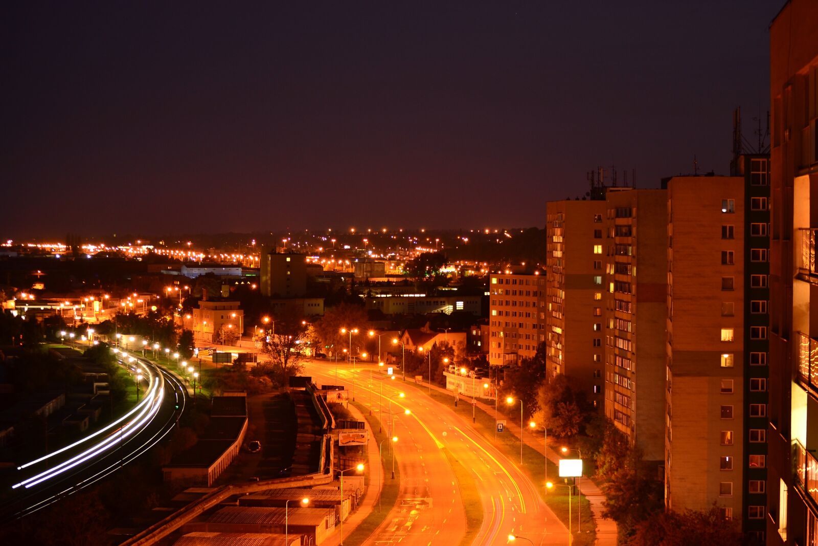 Nikon D3100 sample photo. City, night, dark photography