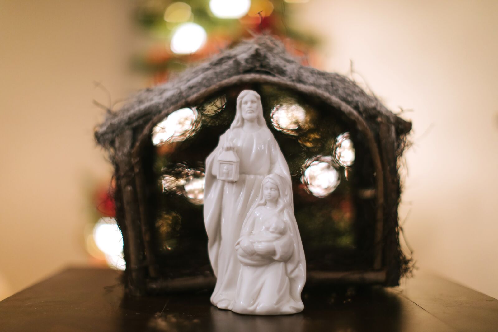 Canon EF 50mm F1.2L USM sample photo. Nativity, baby jesus, christmas photography