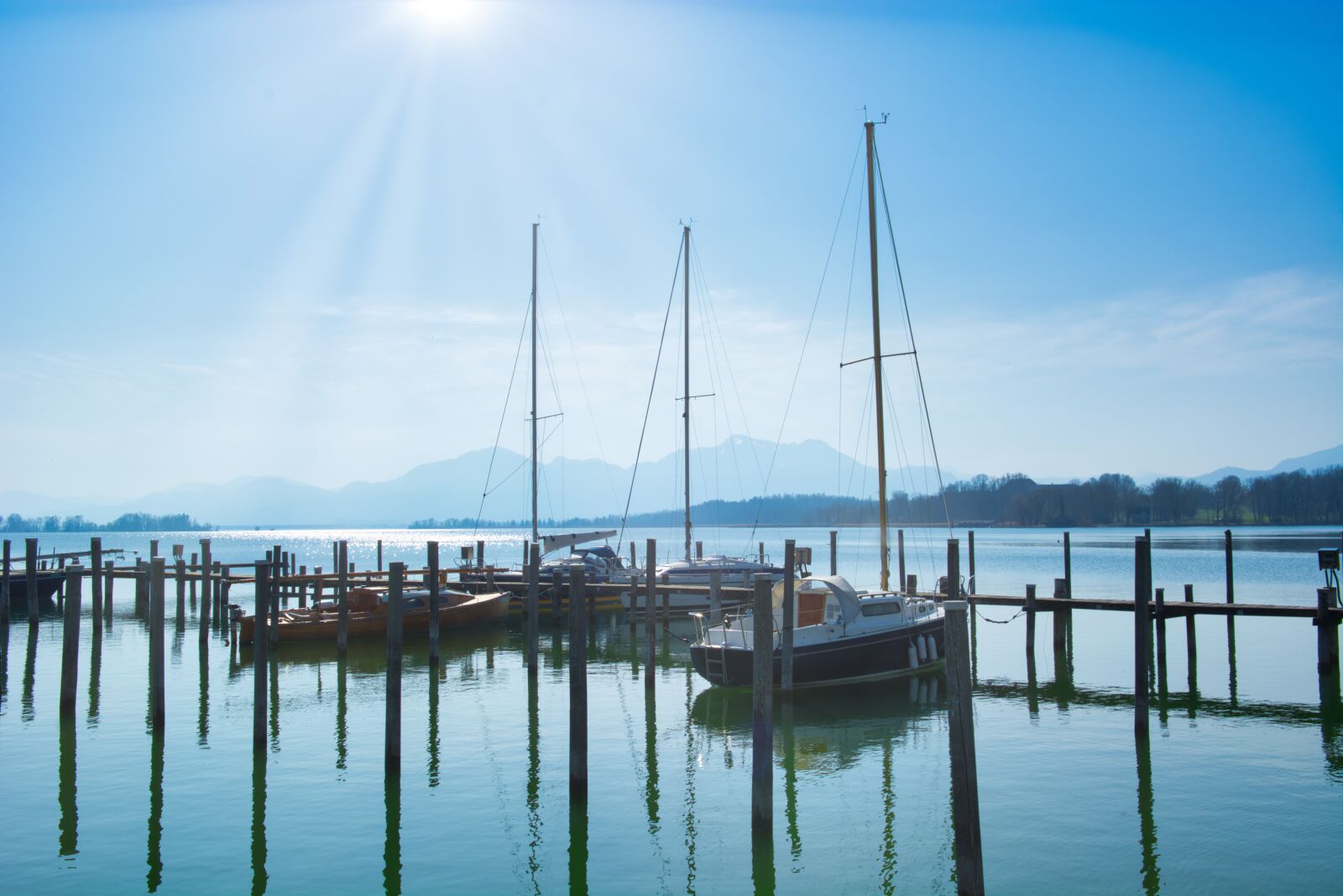 Nikon D7100 sample photo. Chiemsee, spring, port photography