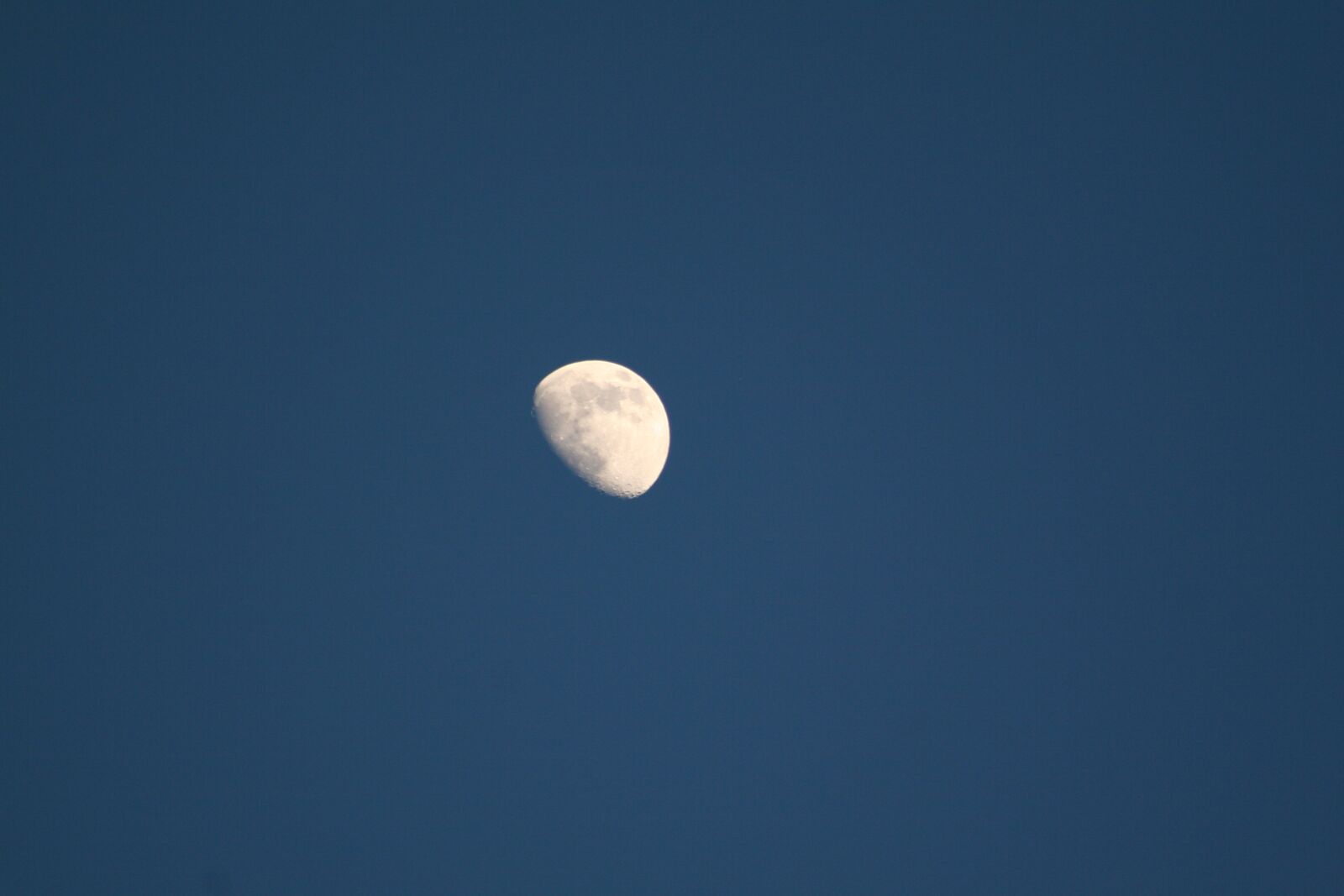 Canon EOS 20D sample photo. Moon, half moon, sky photography