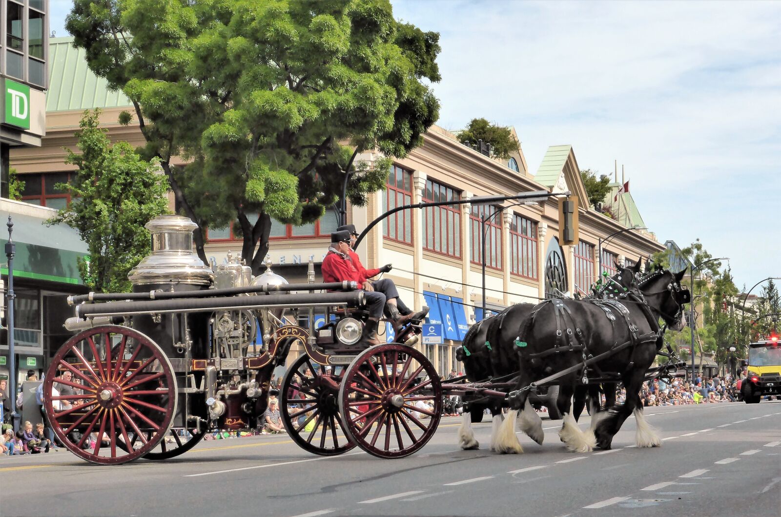 Panasonic Lumix DMC-ZS30 (Lumix DMC-TZ40) sample photo. Coach, horse and carriage photography