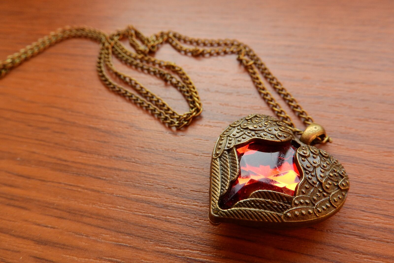 Nikon Coolpix P610 sample photo. Necklace with winged heart photography