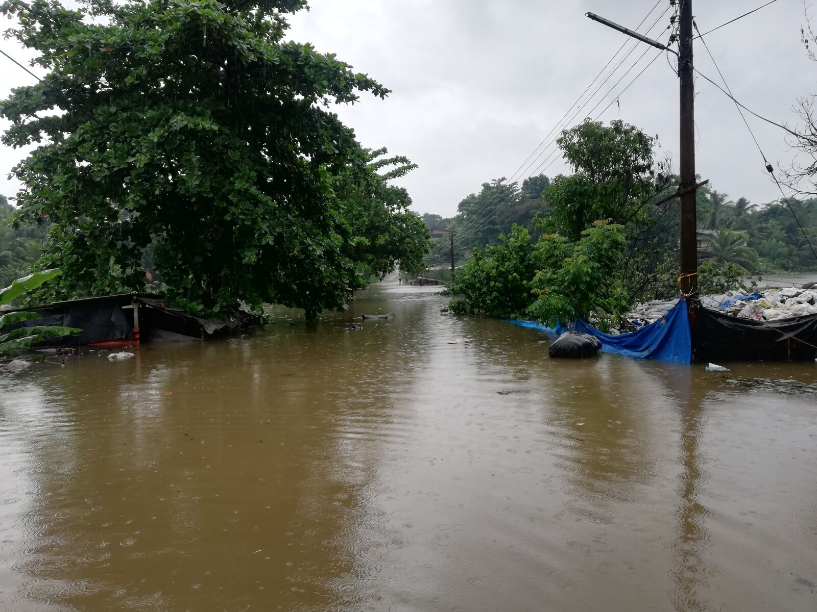 HUAWEI nova 2i sample photo. Floods, rain coming, river photography