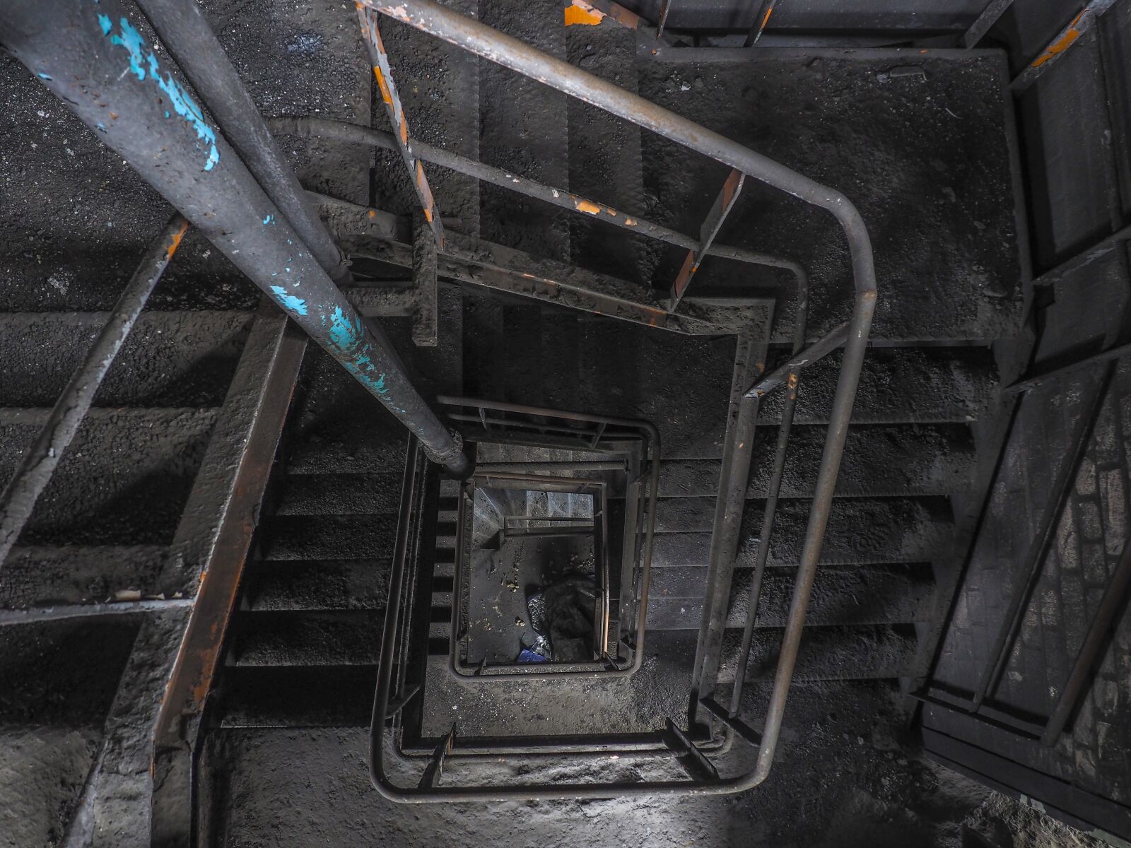 Olympus OM-D E-M10 sample photo. Lost places, factory, staircase photography