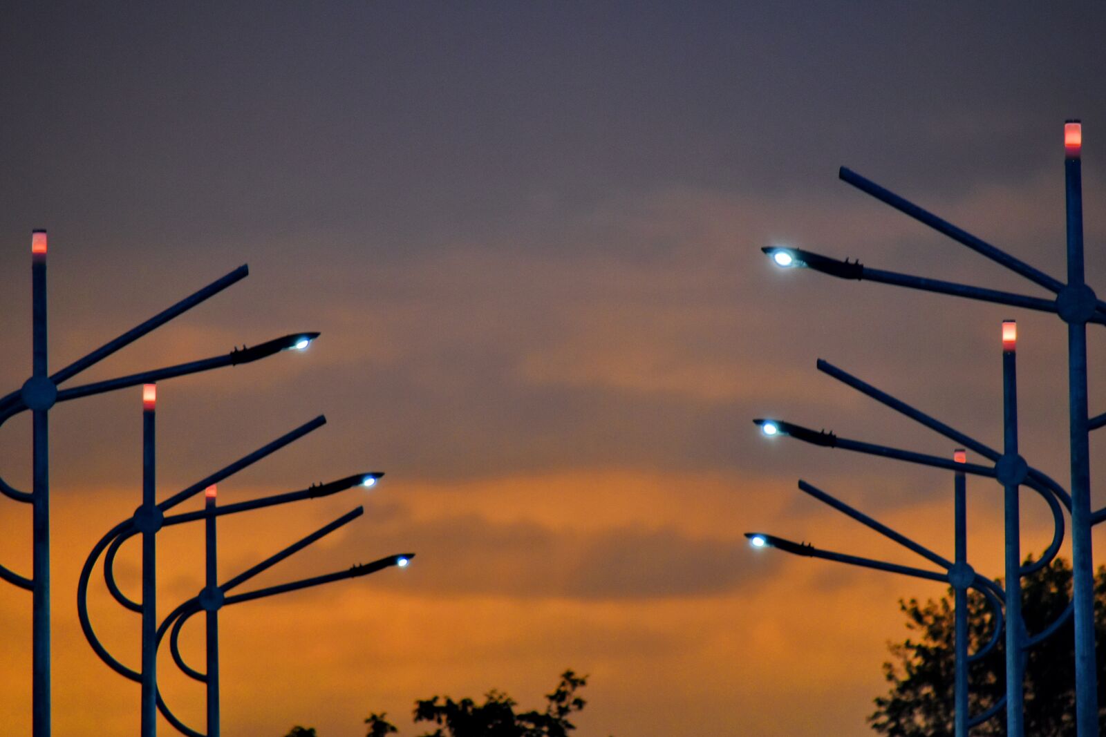 Nikon D5500 sample photo. Electricity, lamp, urban, sunset photography