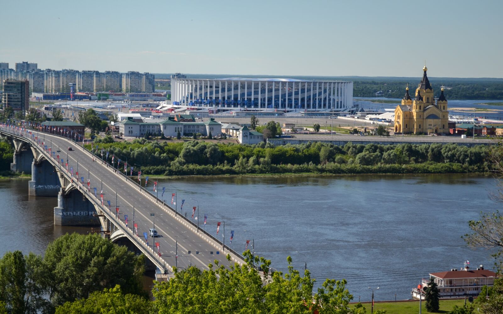 Nikon D3100 sample photo. Stadium, nizhniy novgorod, russia photography