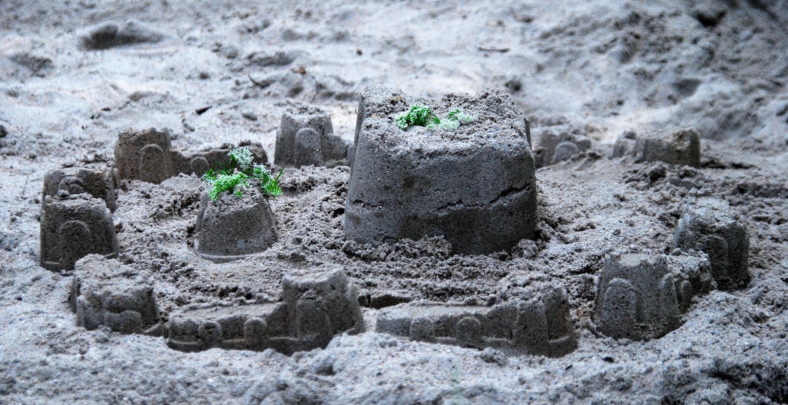 Nikon D40X sample photo. Playground, sand, sandcastle photography
