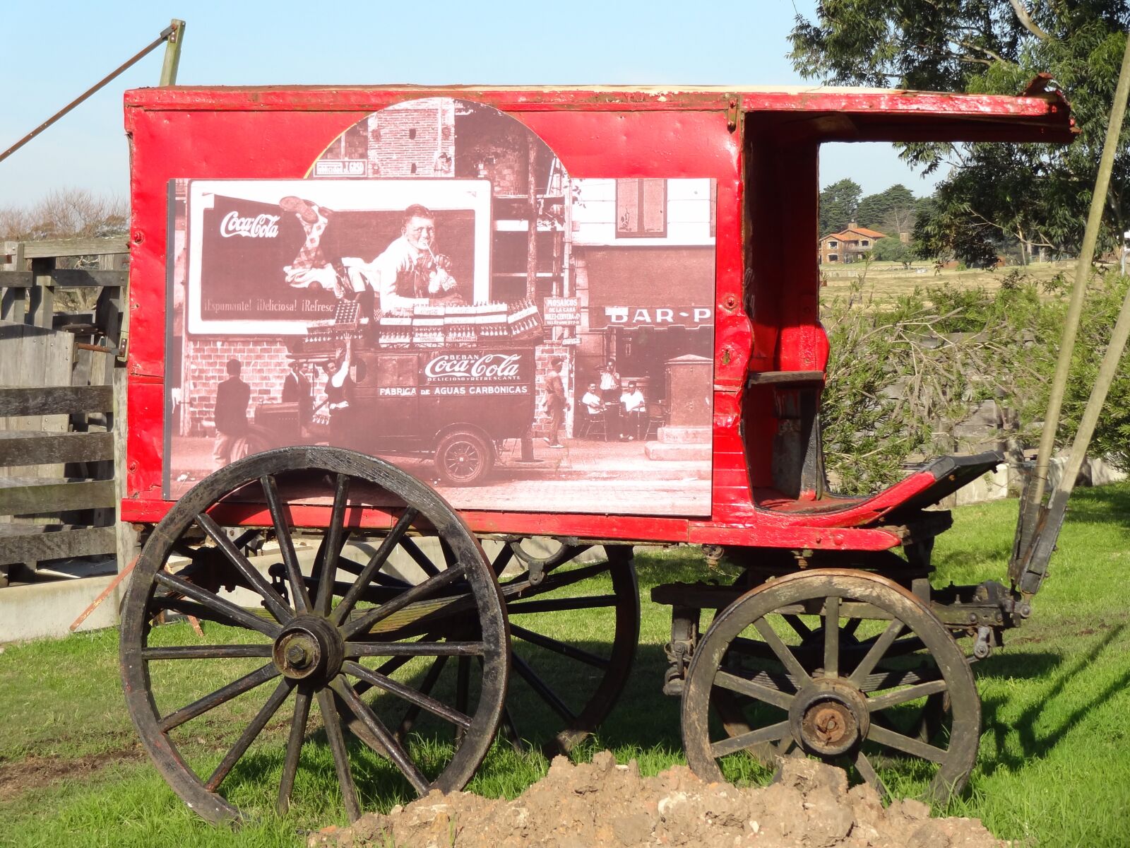 Sony Cyber-shot DSC-HX9V sample photo. Wagon, coca-cola, farm it photography