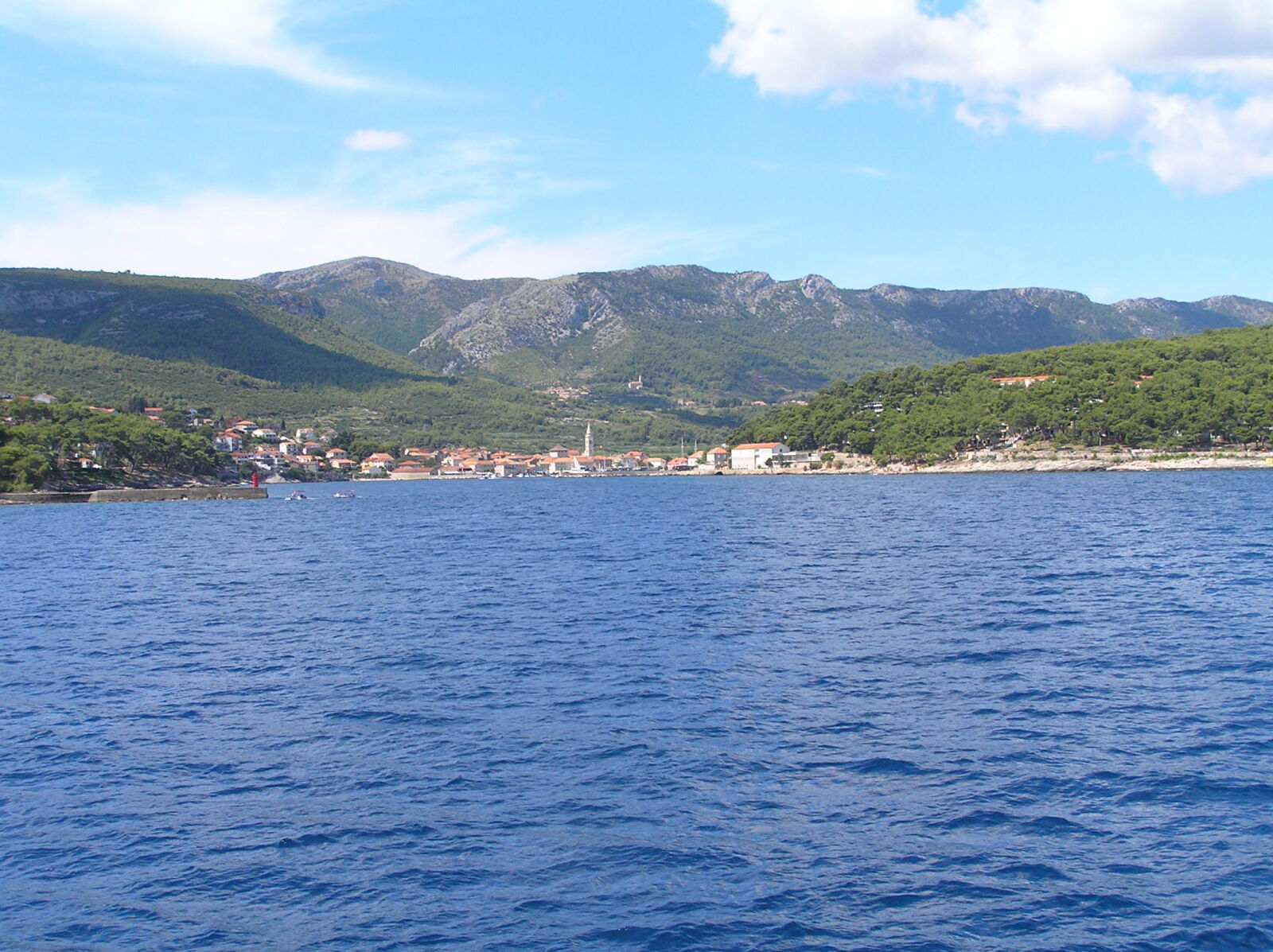 Olympus C770UZ sample photo. Coastline, croatia, mountains, sea photography