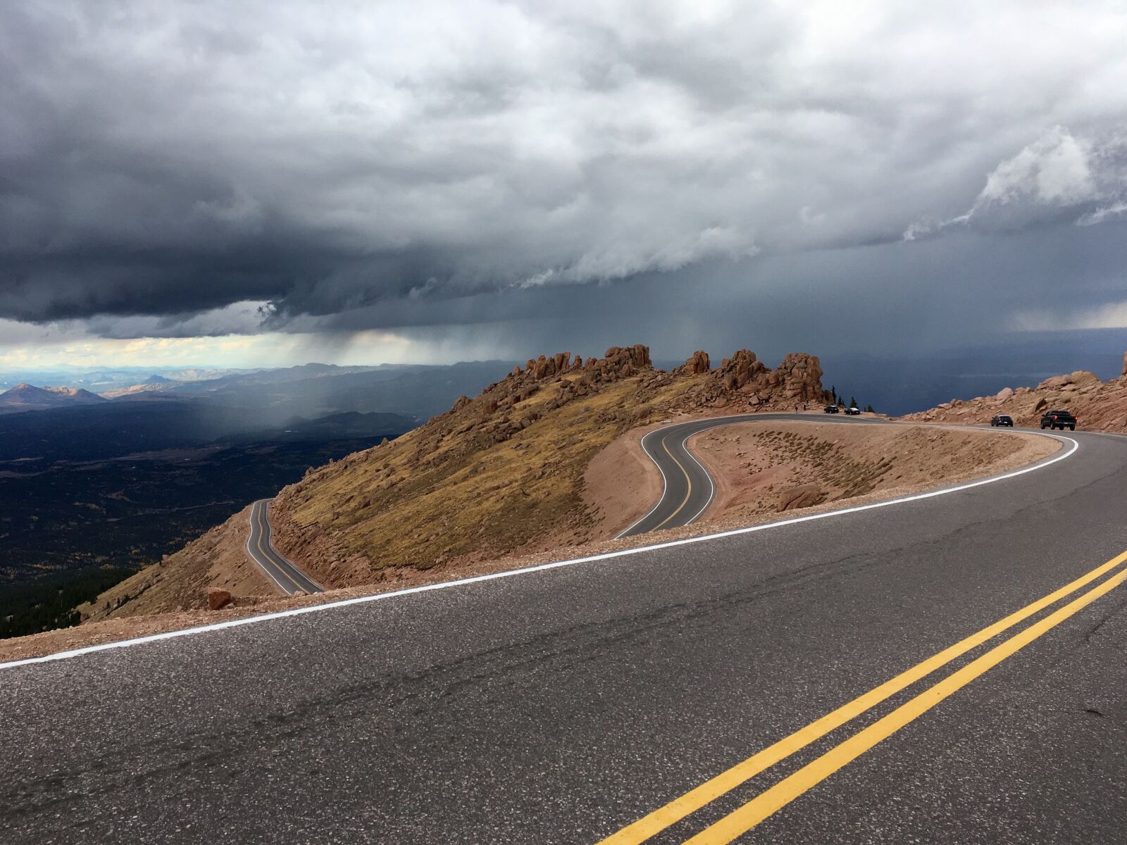 Apple iPhone 6s sample photo. Long road, high peak photography