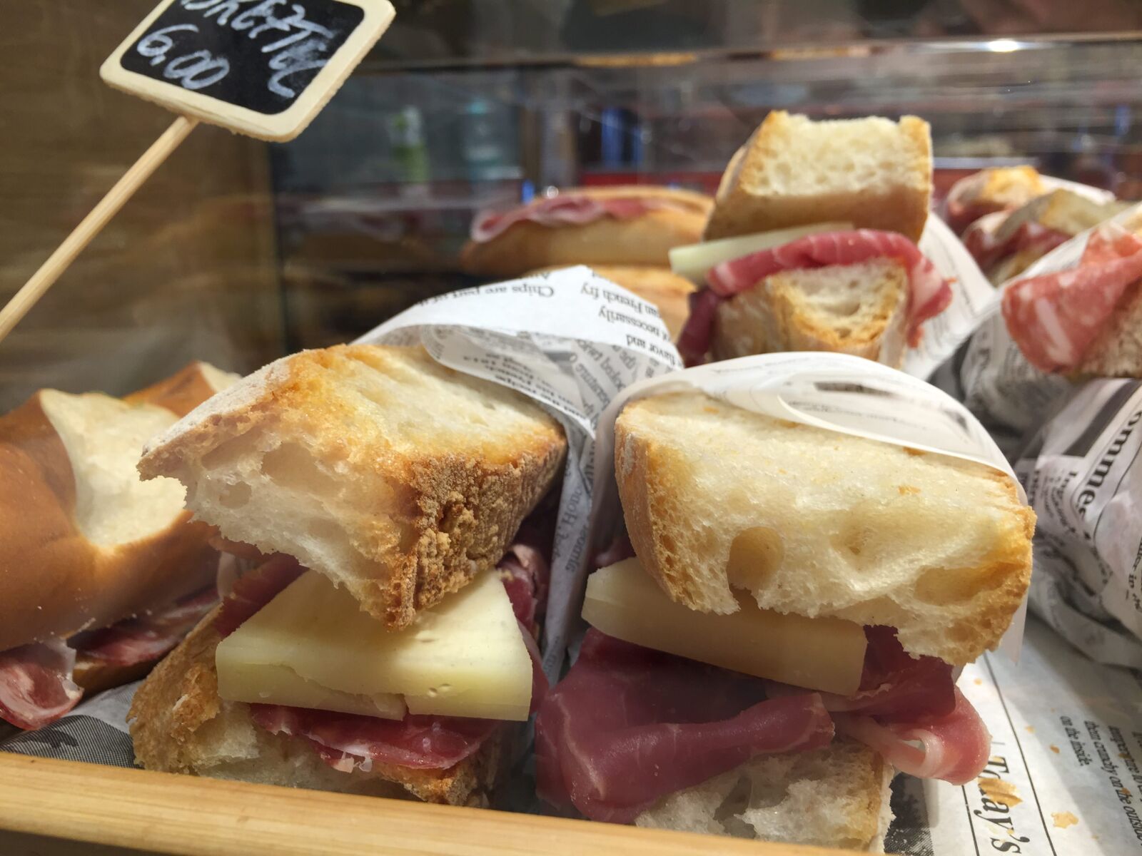 Apple iPhone 6 sample photo. Bakery, bread, cheese, display photography