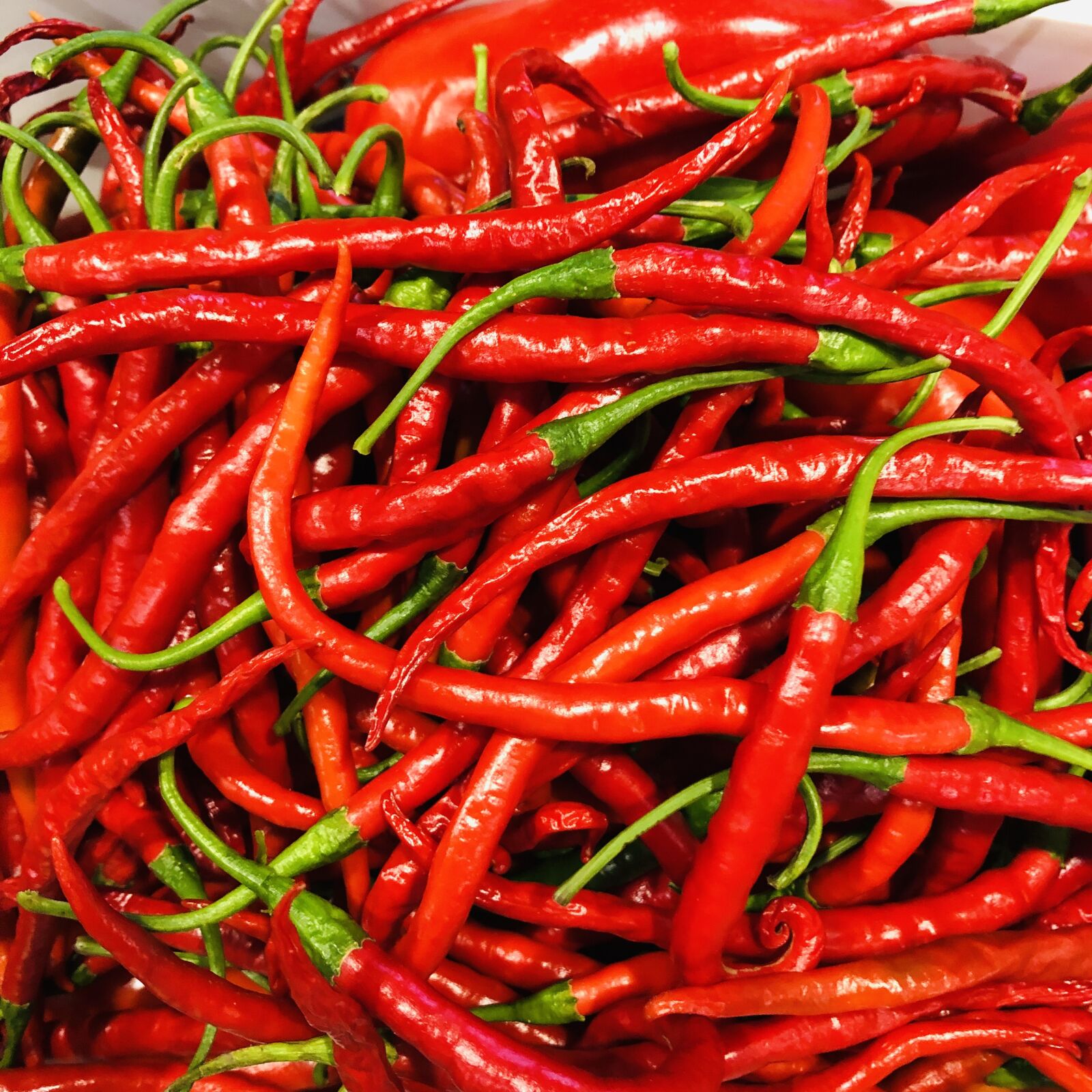 iPhone X back dual camera 4mm f/1.8 sample photo. Red, peppers, cayenne photography