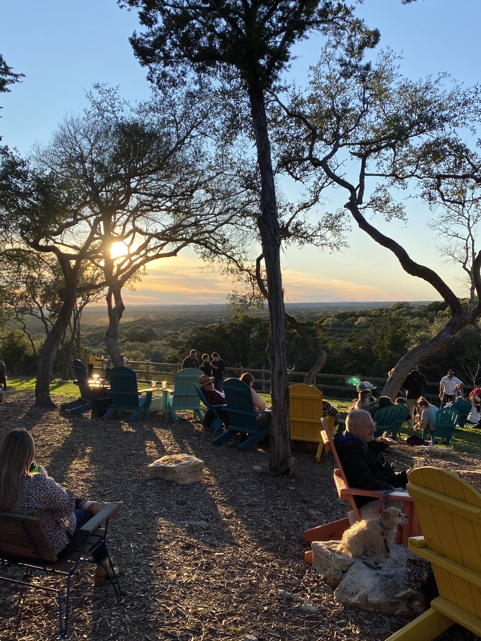 iPhone 11 Pro Max back triple camera 4.25mm f/1.8 sample photo. Hill country, happy hour photography