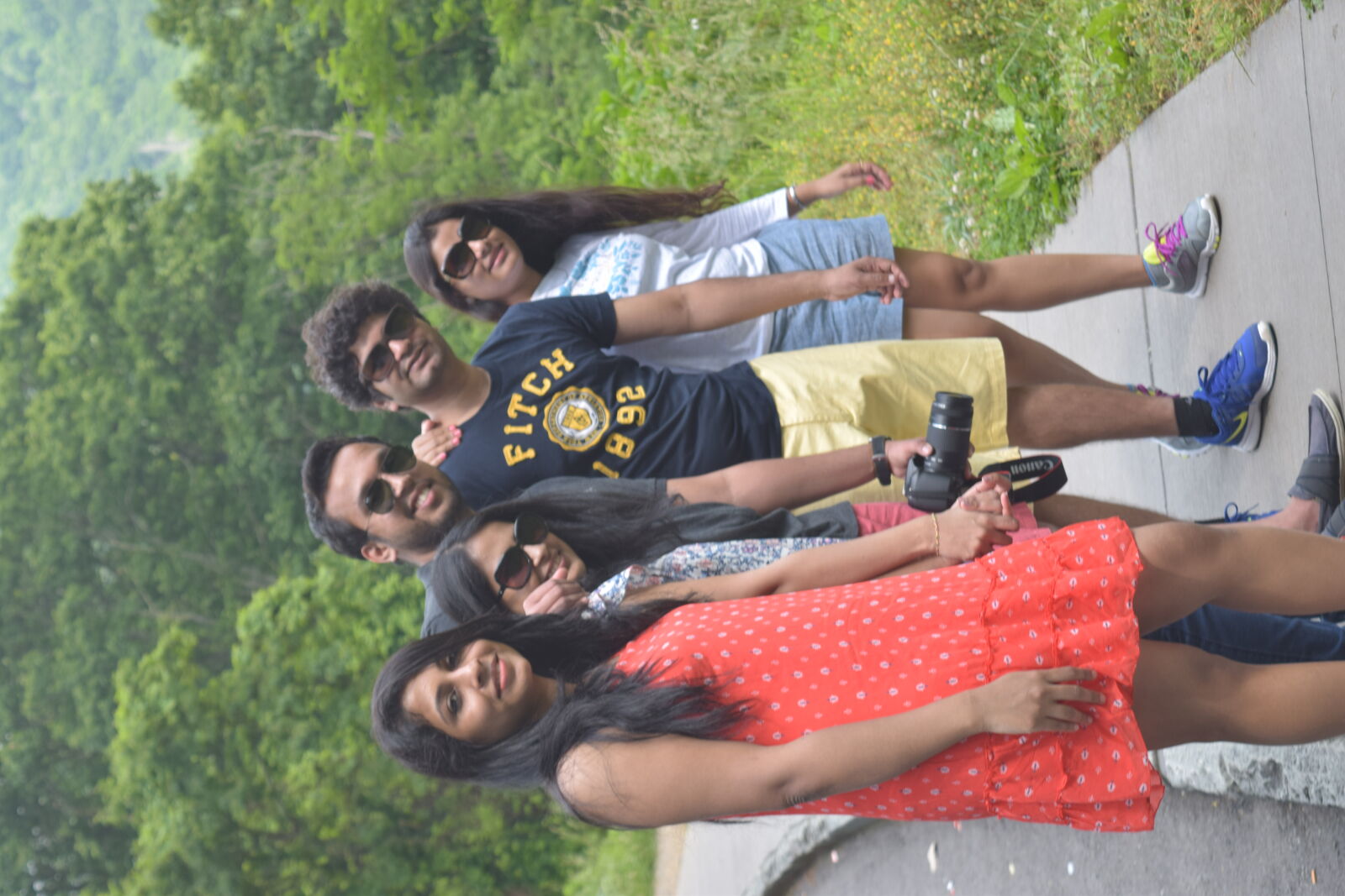 Nikon D3300 sample photo. Group, mountains, smoke, vacation photography