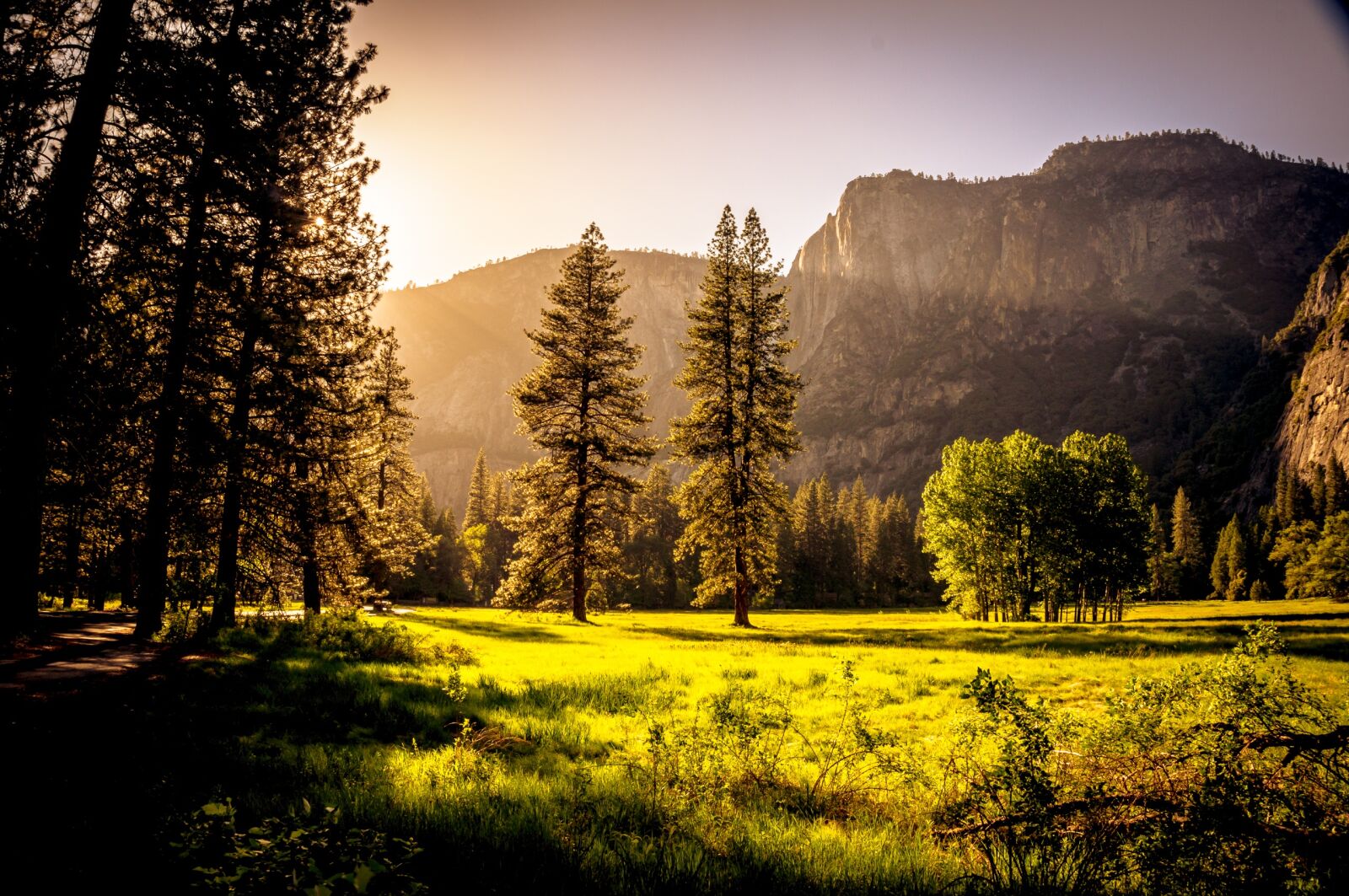Sony Alpha NEX-3N sample photo. Sunset, meadow, glow photography