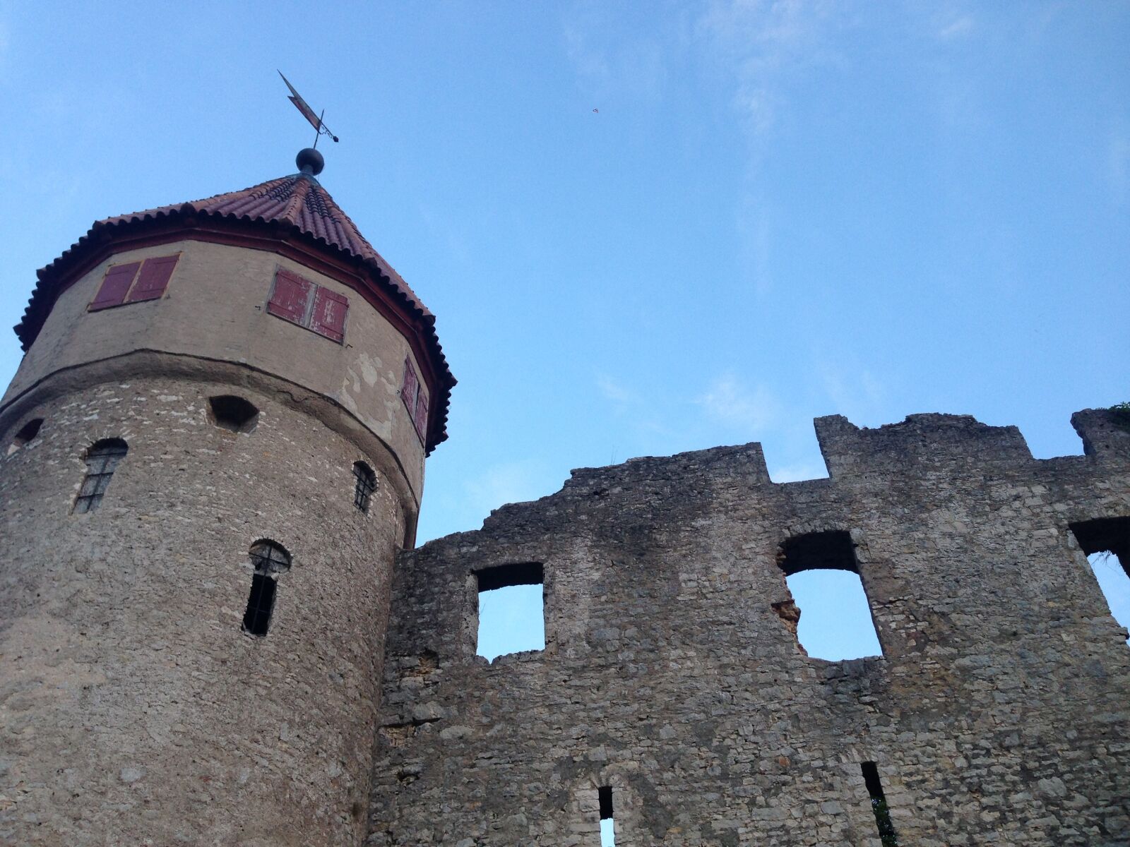 iPhone 5 back camera 4.12mm f/2.4 sample photo. Castle, honing mountain, tuttlingen photography