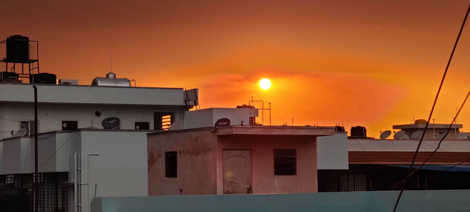 OnePlus GM1911 sample photo. Sunset, sun, evening sky photography