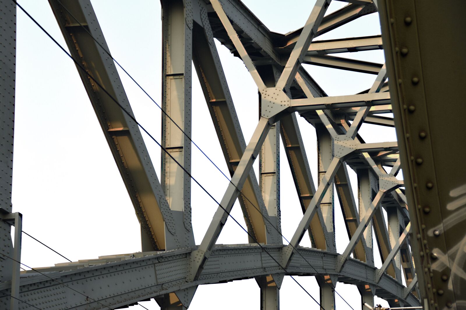 Nikon D3200 sample photo. Bridge, construction, steel beams photography