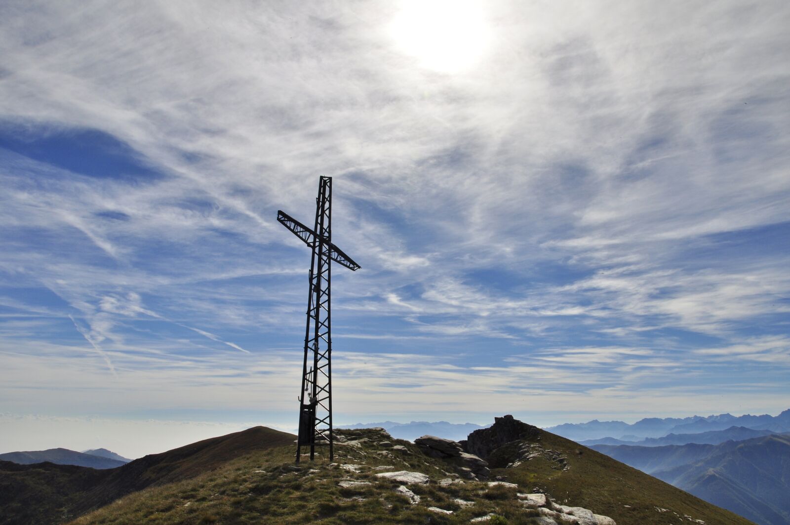 Nikon D5000 sample photo. Cross, summit, landscape photography