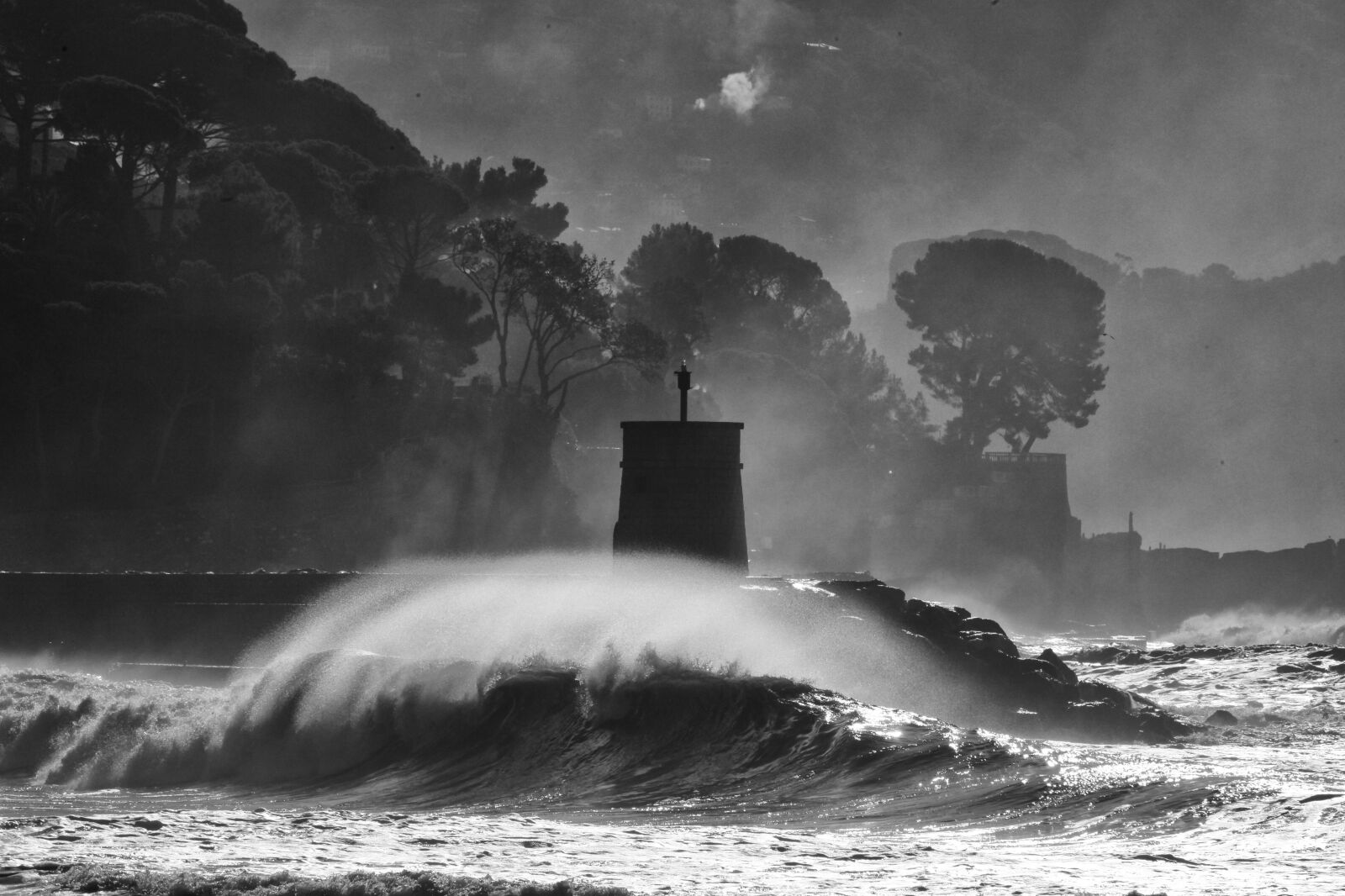 Canon EOS 5D Mark II sample photo. Recco, sea storm, storm photography