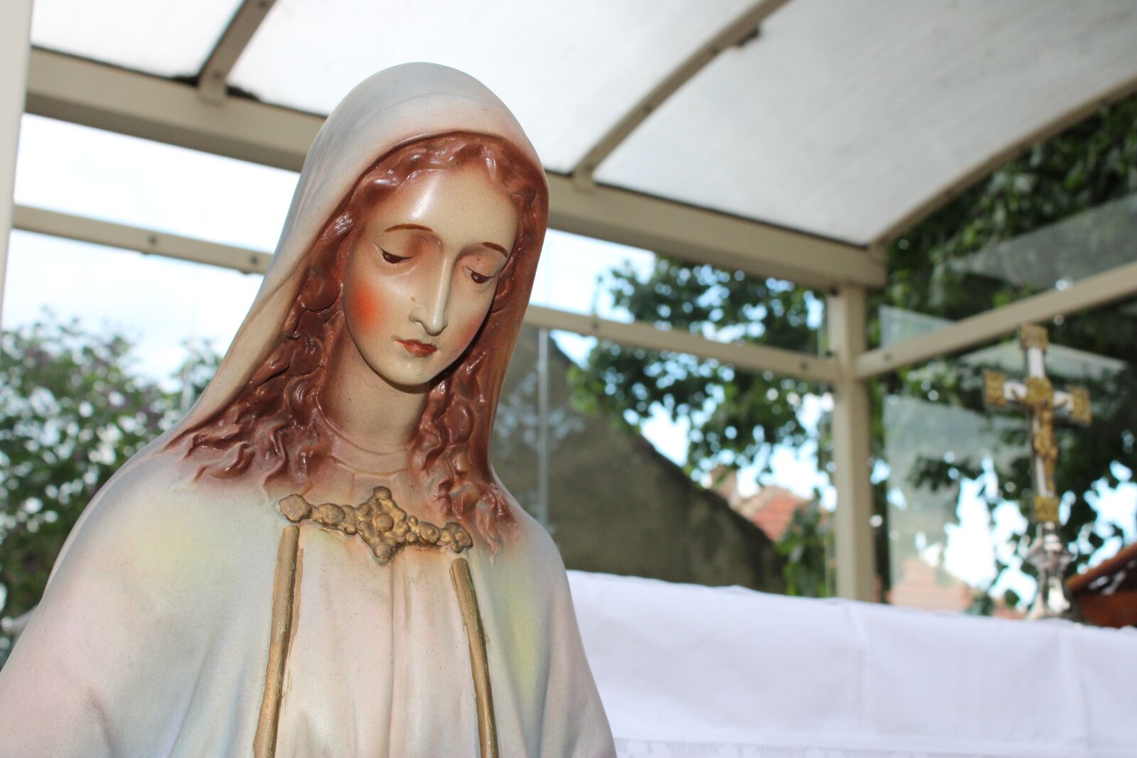 Canon EOS 2000D (EOS Rebel T7 / EOS Kiss X90 / EOS 1500D) sample photo. Mary, the statue of photography