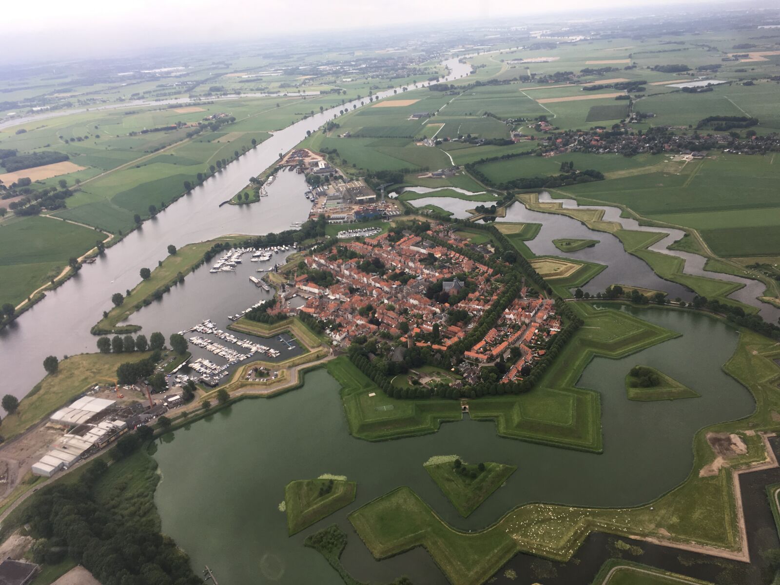 iPhone SE back camera 4.15mm f/2.2 sample photo. Aerial, city, fortress, heusden photography