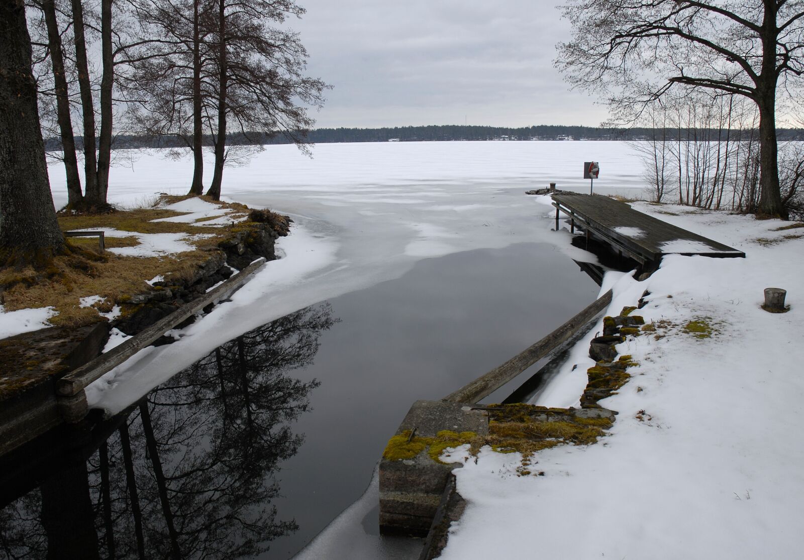 Nikon D200 sample photo. Winter, our winter, water photography