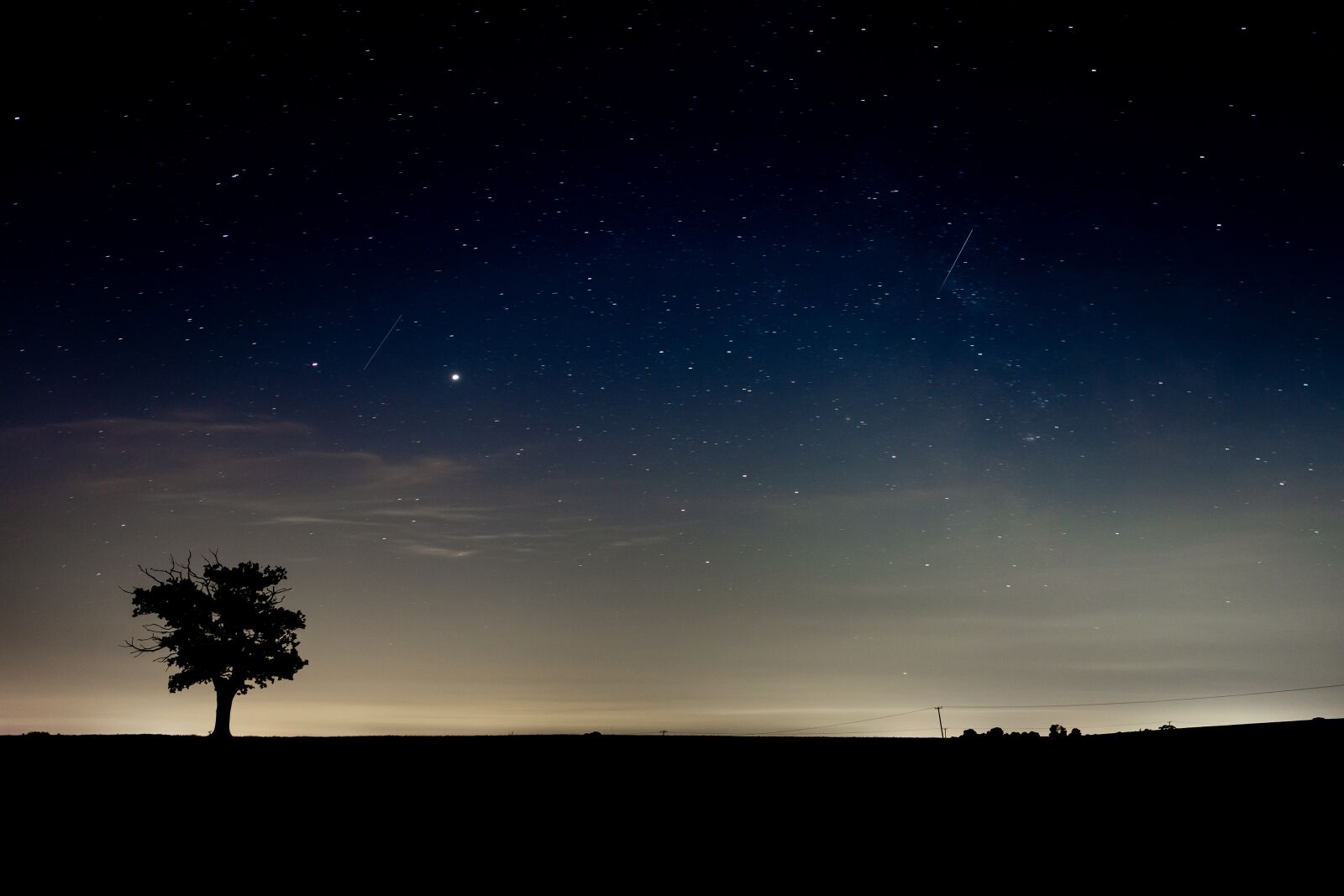 Canon EF 24-70mm F2.8L USM sample photo. Night sky, silhouette, lone photography