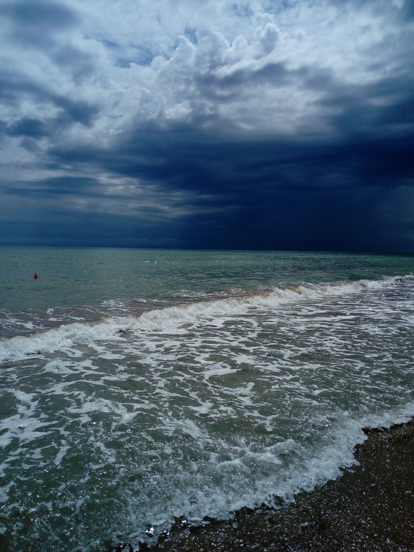 HUAWEI MYA-L11 sample photo. Sea, storm, blue photography