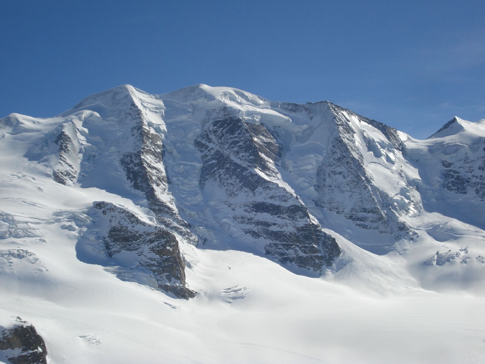 Sony DSC-W55 sample photo. Mountains, alpine, piz palu photography