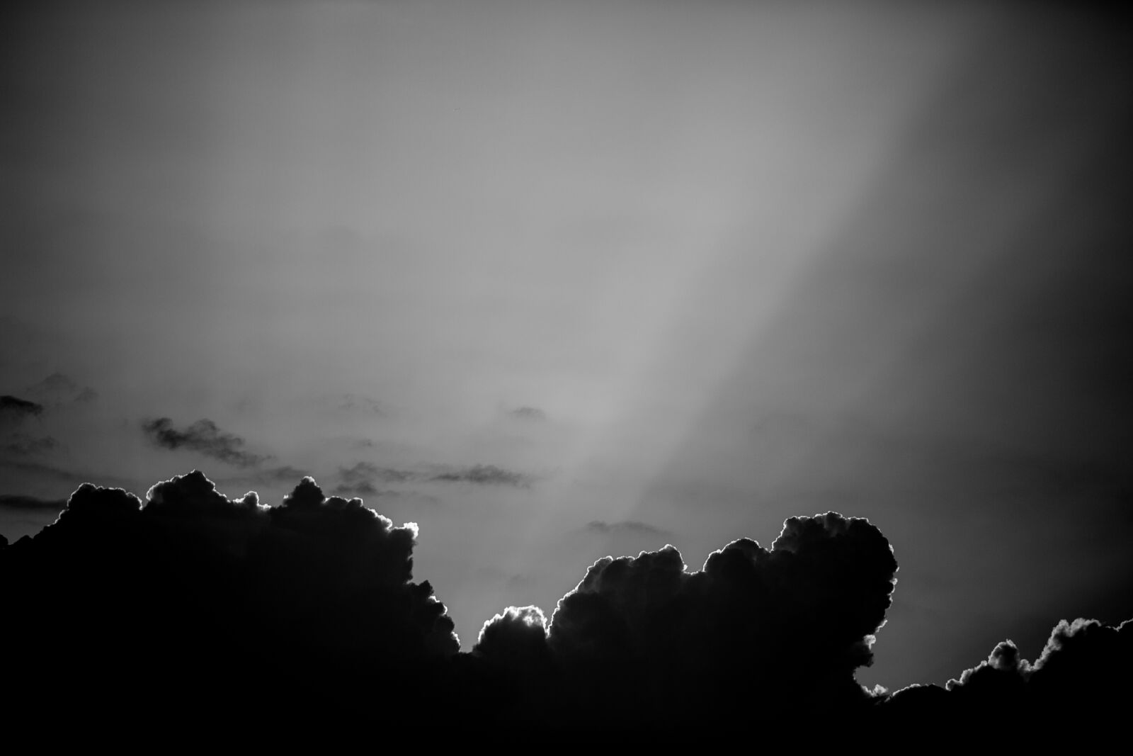 Canon EOS 5D Mark III sample photo. Sun, rays, b w photography